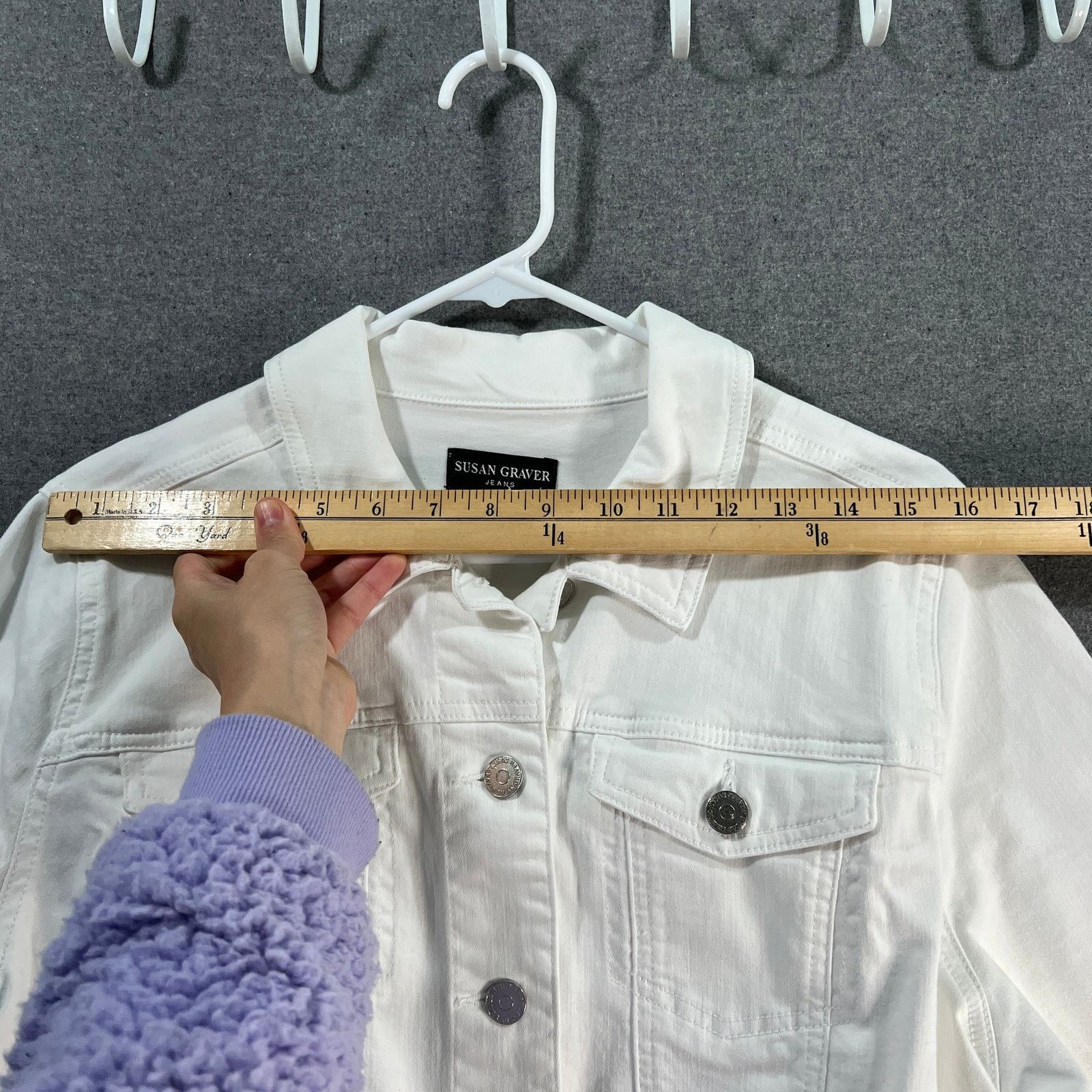 Other Susan Graver Stretch Denim Size M White Size M / US 6-8 / IT 42-44 - 7 Thumbnail