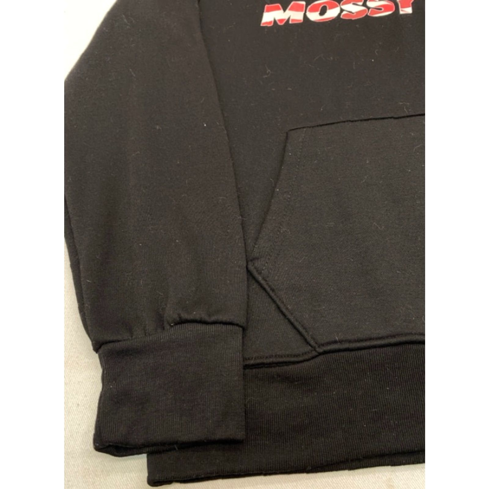 Vintage Mossy Oak Mens Large Hoodie Black USA Red White & Blue Flag Logo 3789 Size US L / EU 52-54 / 3 - 2 Thumbnail