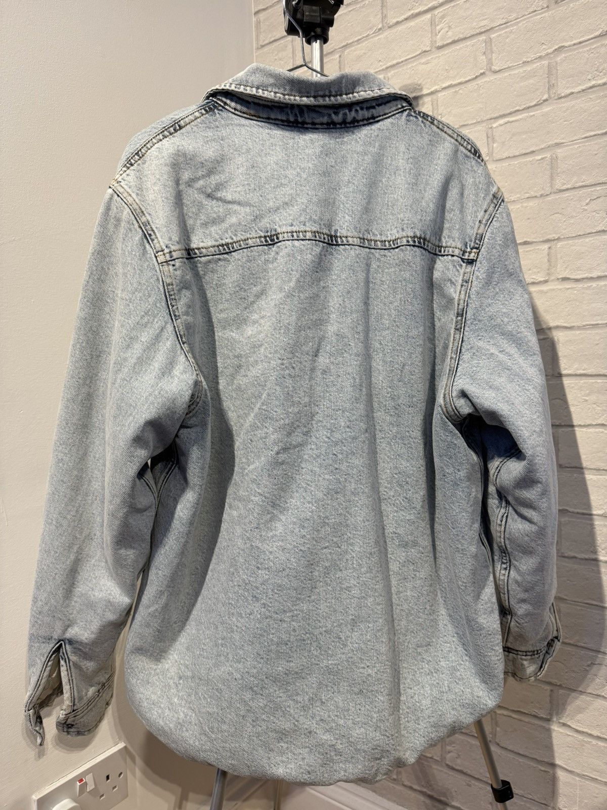 Stussy Stussy Sherpa Lined Denim Shirt 'Stone Washed' Size US S / EU 44-46 / 1 - 5 Thumbnail