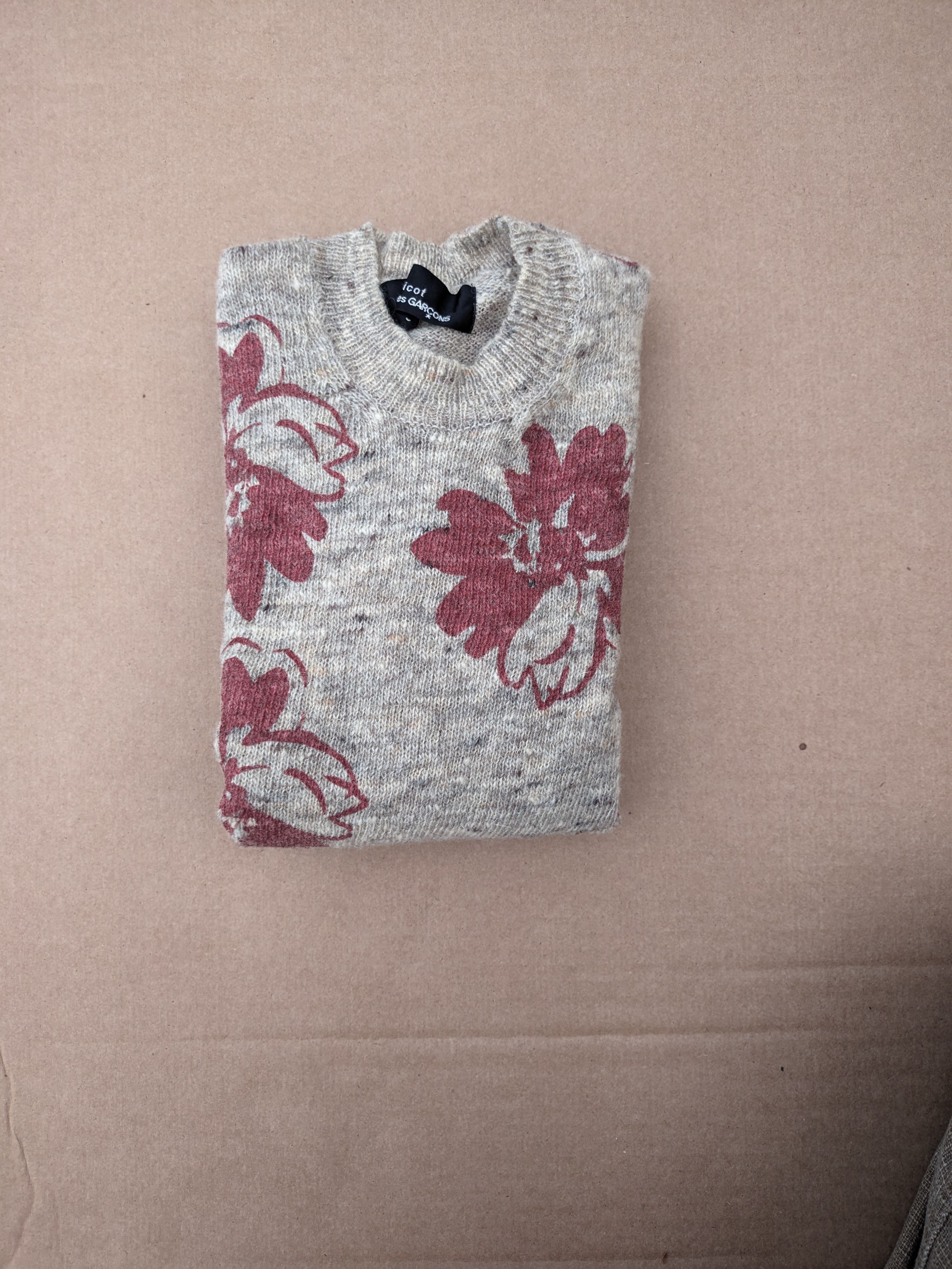Comme des Garcons 1997 Comme Des Garcons Vintage Floral Sweater Size M / US 6-8 / IT 42-44 - 4 Thumbnail