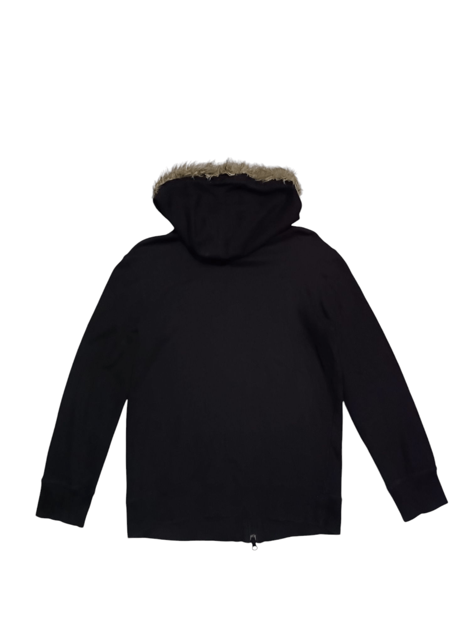 Vintage Comme Ca Walk Sweater Hoodie Fur Double Zipper