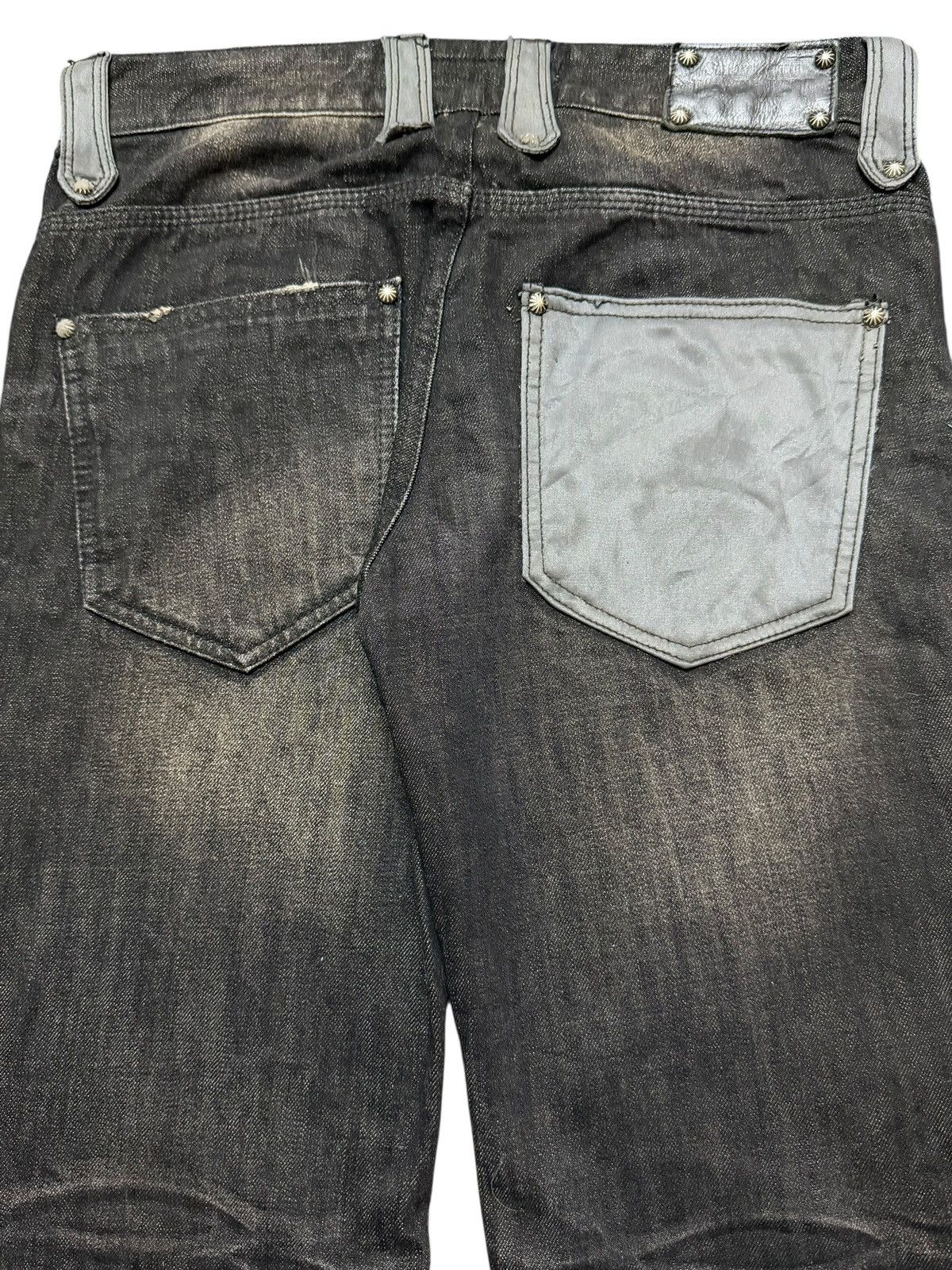 Tornado Mart Vintage Lagust Faded Wash Clawmark Whisker Distressed Flare Size US 31 - 6 Thumbnail