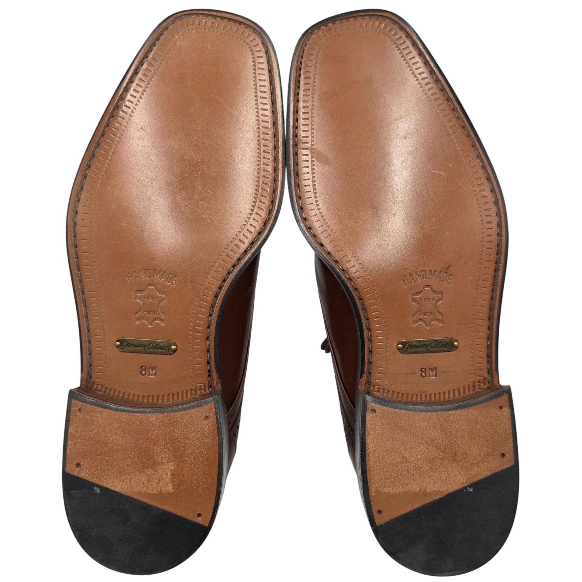Other NEW Vintage Exotic Ostrich Leg Dress Shoe City Slicker Brown Size US 8 / EU 41 - 2 Thumbnail