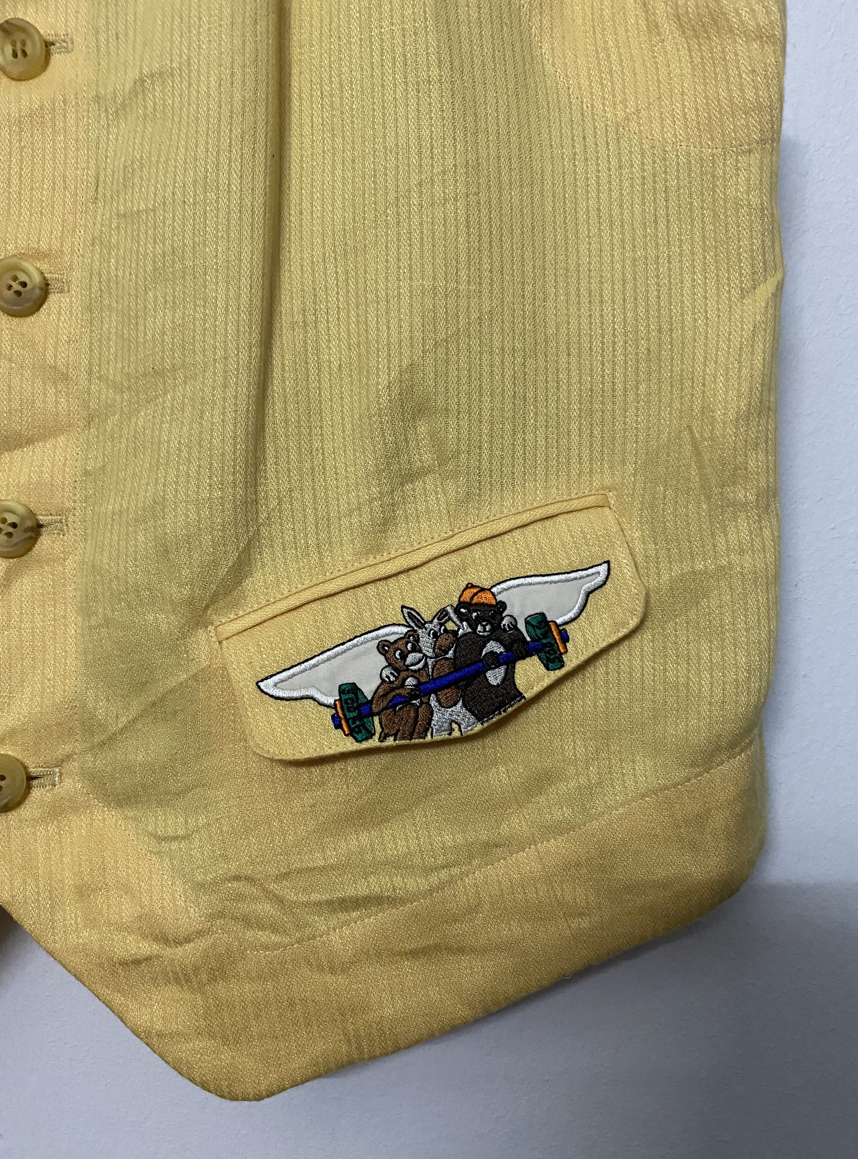 Jean Charles De Castelbajac Vintage JCDC Castelbajac Sport "3 Flying Friends" Vest Size US S / EU 44-46 / 1 - 6 Thumbnail