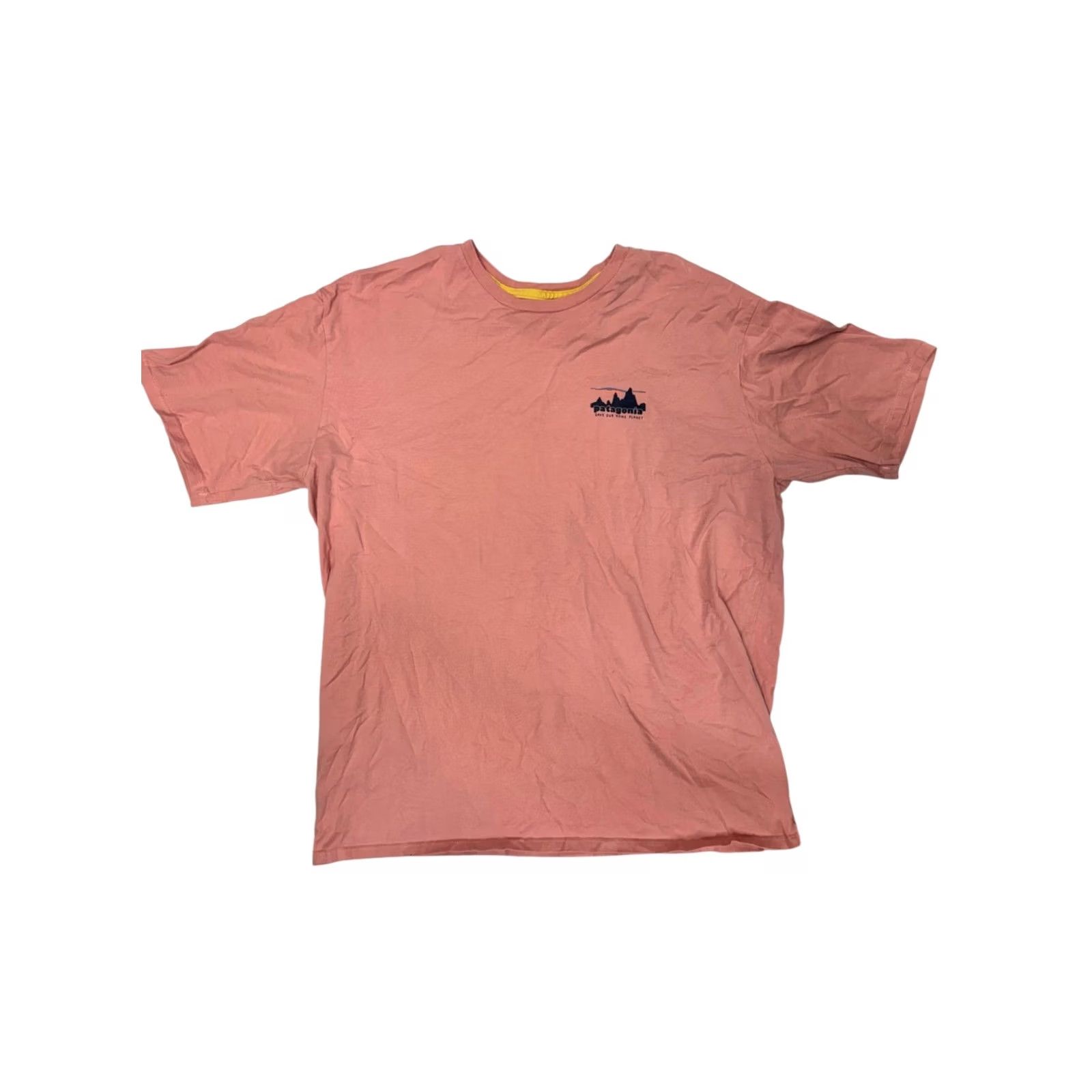 Patagonia Patagonia Men's T-Shirt L Save Our Home Planet Mountains Pink Organic Cotton Size US L / EU 52-54 / 3 - 2 Thumbnail