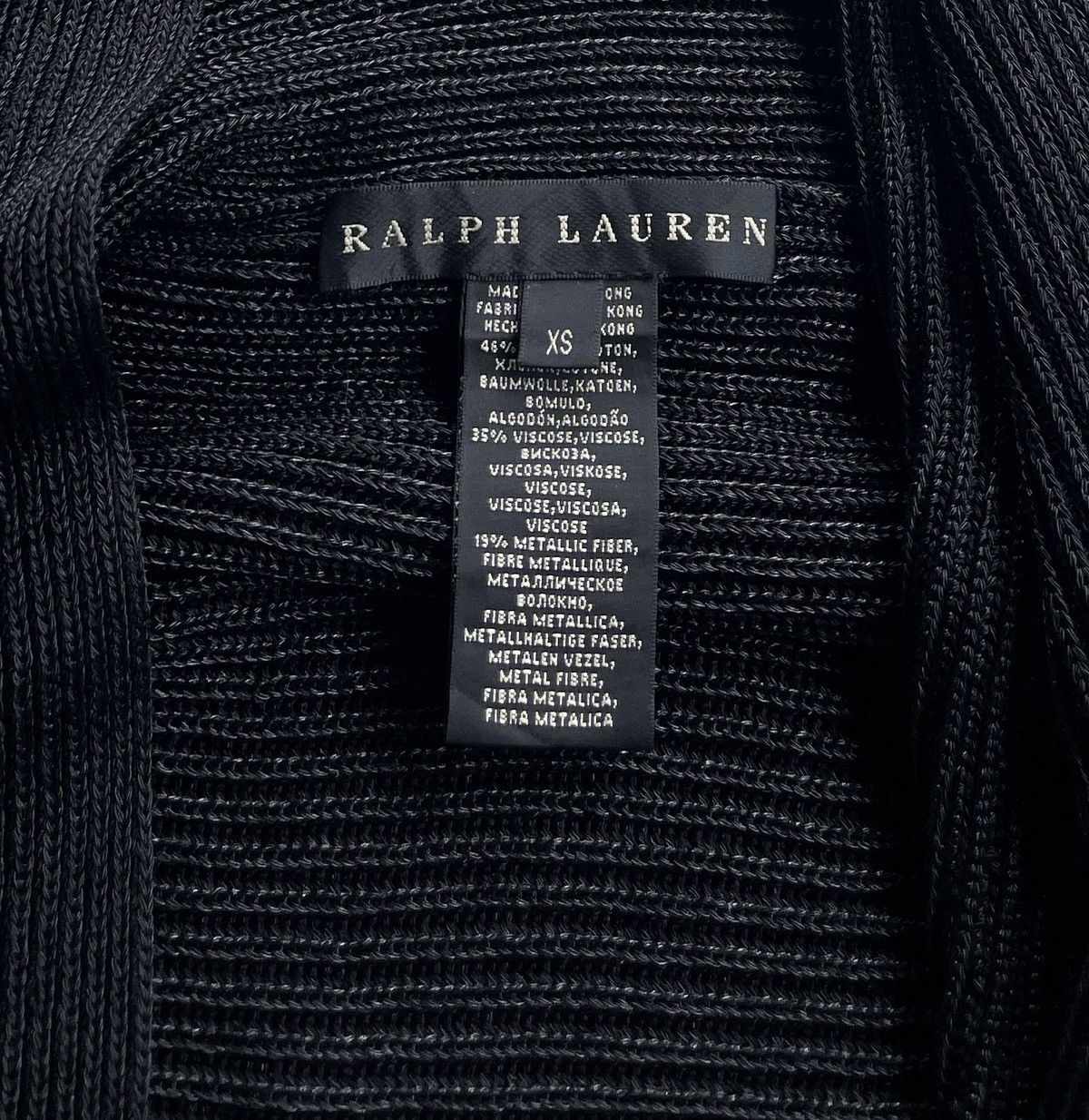 Ralph Lauren RL Black Label Shrug Metallic Fibre Knit Cardigan Size XS / US 0-2 / IT 36-38 - 8 Thumbnail