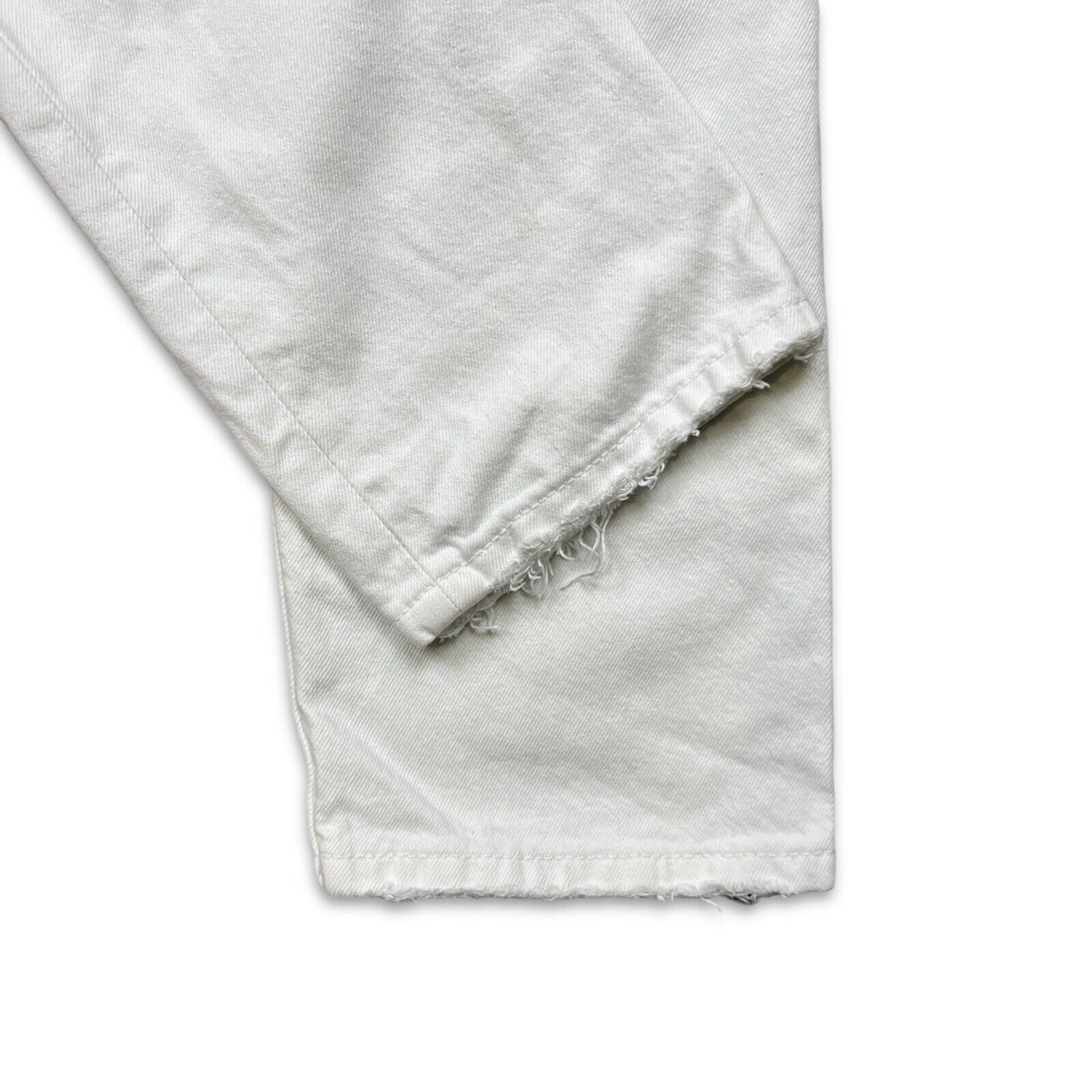 Levi's × Vintage Levi's 511 Jeans 33x34 White Distressed Slim Fit Denim Size US 33 - 6 Thumbnail