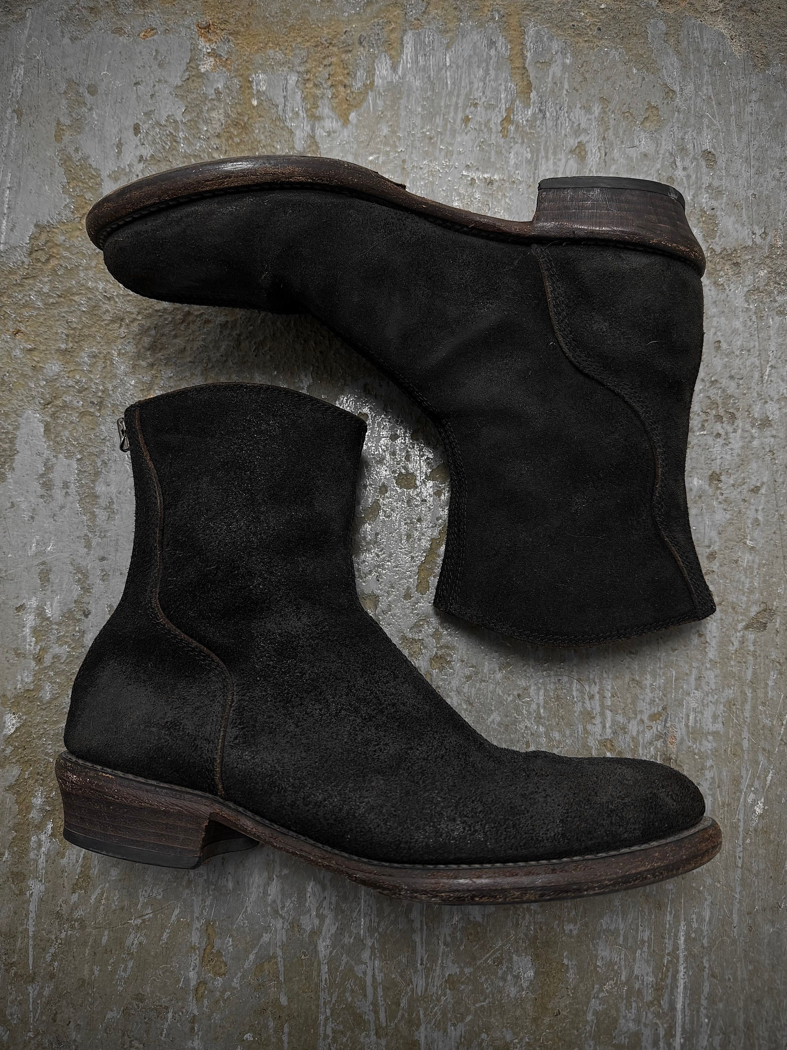 Julius Julius Reverse Cow Leather Back Zip Boots Size US 9 / EU 42 - 1 Thumbnail