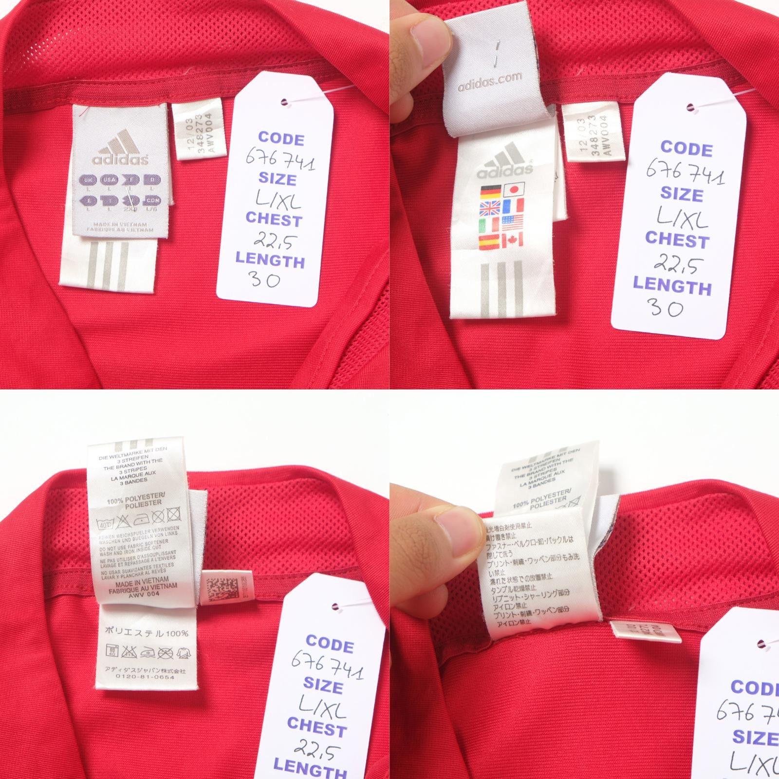 Adidas 2004 Spain Home Shirt Adidas (L/XL) Size US L / EU 52-54 / 3 - 5 Thumbnail