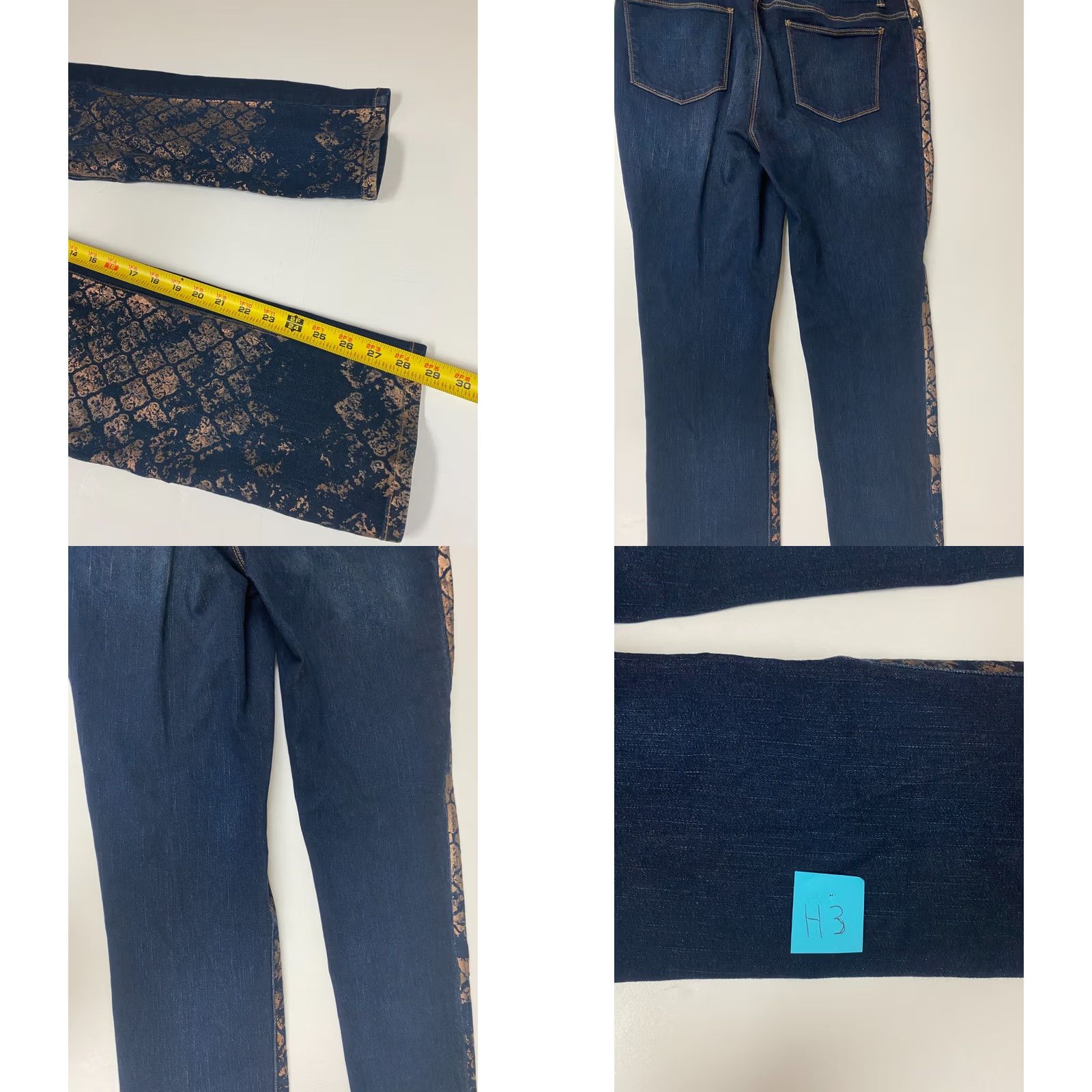 Vintage Chicos Jeans 2P Petites Blue Jeggings Womens Platinum Dark Denim Designer Shirt? Size 26" / US 2 / IT 38 - 8 Thumbnail