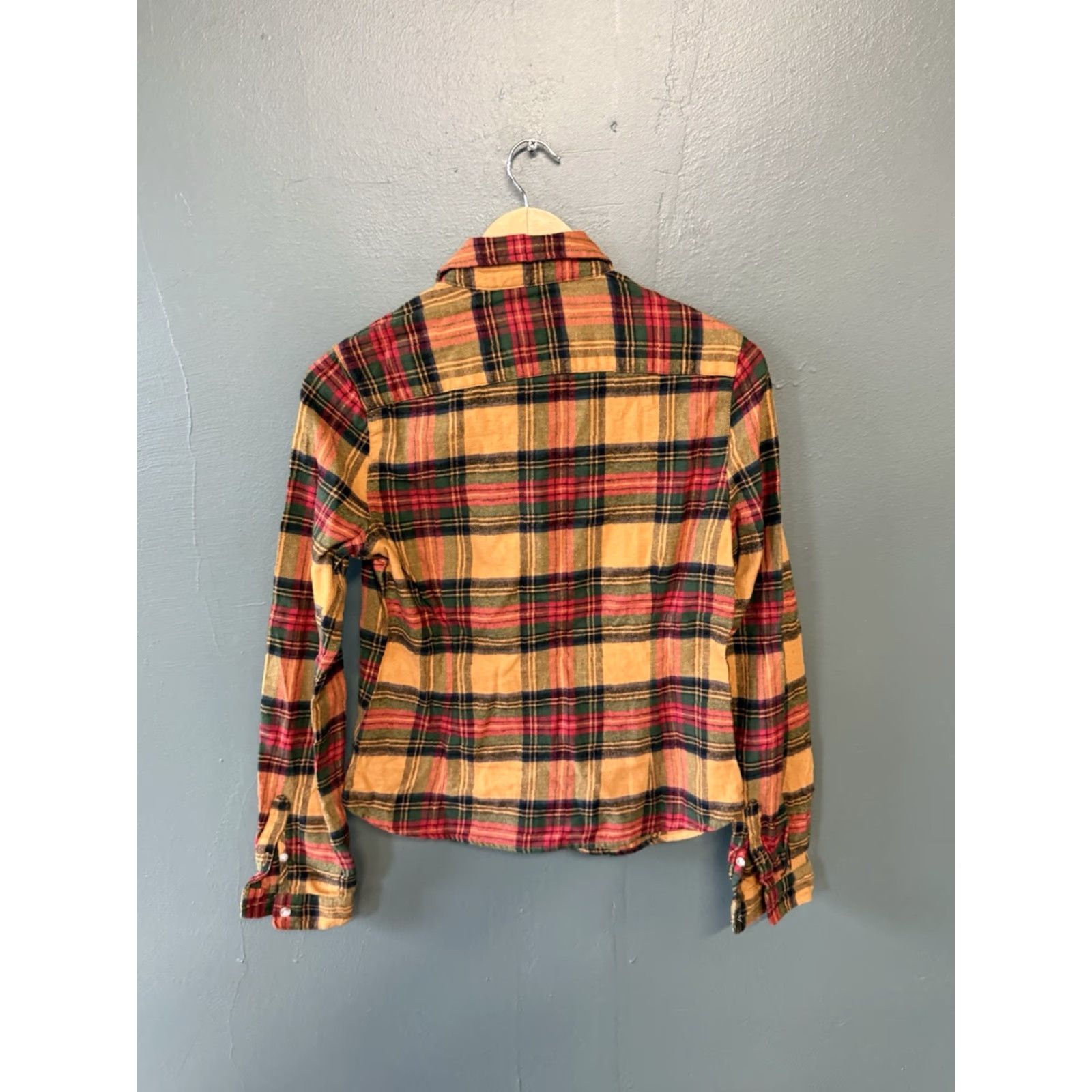 Bdg BDG Womens Plaid Shirt Long Sleeve Button-Up Flannel Yellow Size S NWT Size S / US 4 / IT 40 - 2 Thumbnail