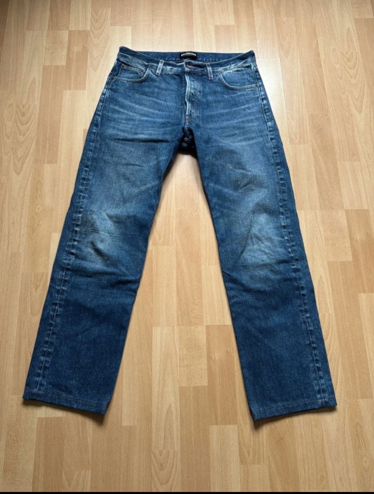 Balenciaga straight fit Jeans blue