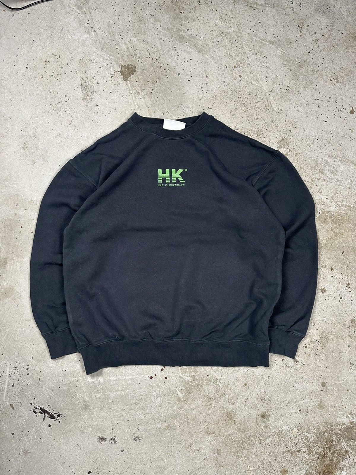 Han Kjobenhavn Han Kjobenhavn Black Embroidery Logo Crewneck Sweatshirt Size US L / EU 52-54 / 3 - 1 Thumbnail