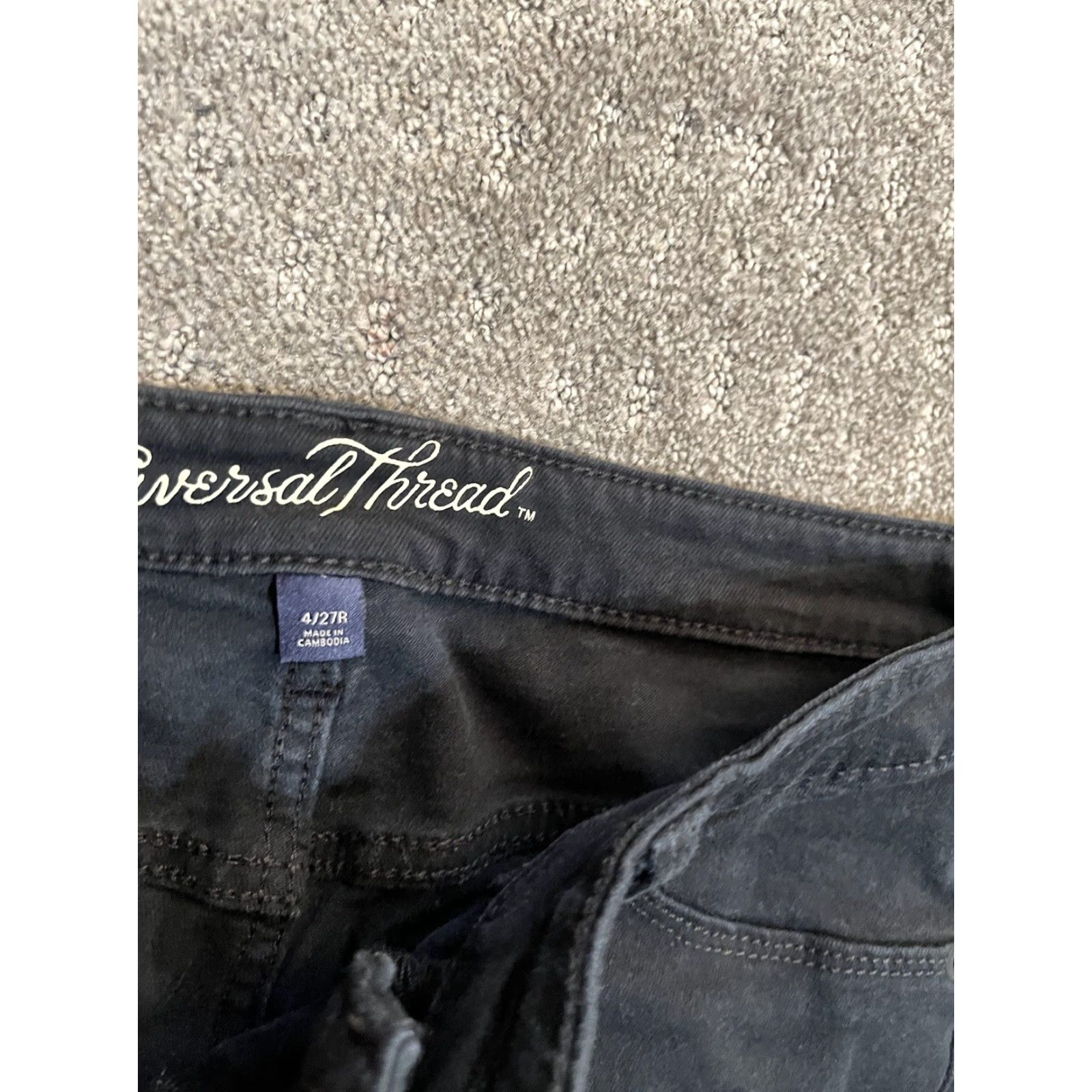 Vintage Universal Thread Womens Jeans 4/27R Denim Mid Rise Jegging Dark Wash Size 27" / US 4 / IT 40 - 5 Thumbnail