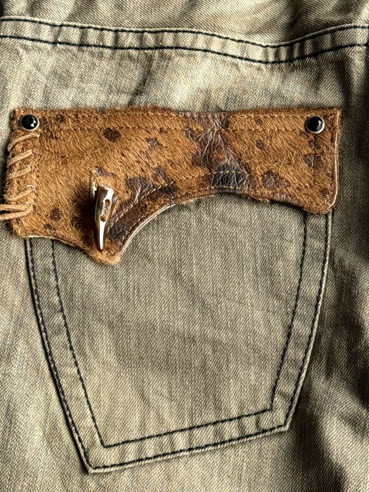 Japanese Brand RIOT Section of Pure Life Punk Flared Denim Size US 32 / EU 48 - 10 Thumbnail