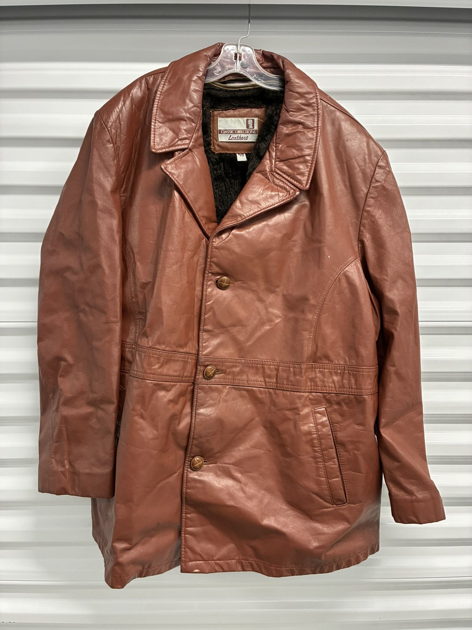 Other Classic Directions Jacket Brown Leather Faux Fur Size 46 Size US XL / EU 56 / 4 - 1 Thumbnail