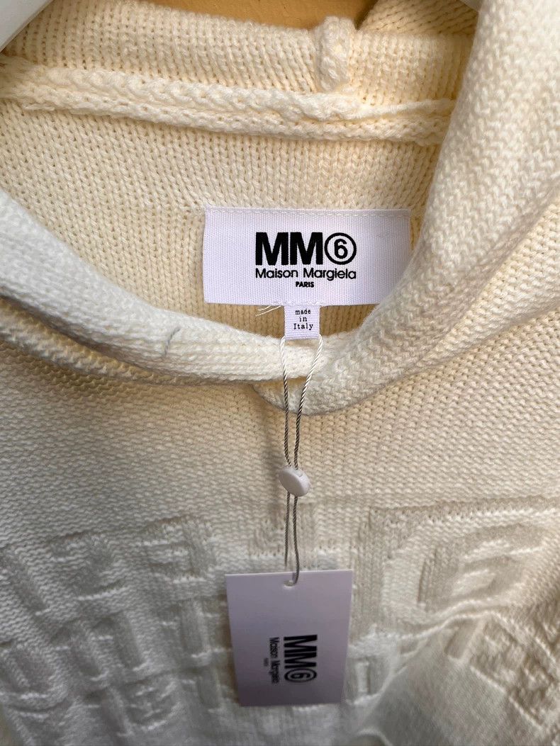 Maison Margiela Maison Margiela Pure cotton embossed knitted hoodie Size M / US 6-8 / IT 42-44 - 7 Thumbnail