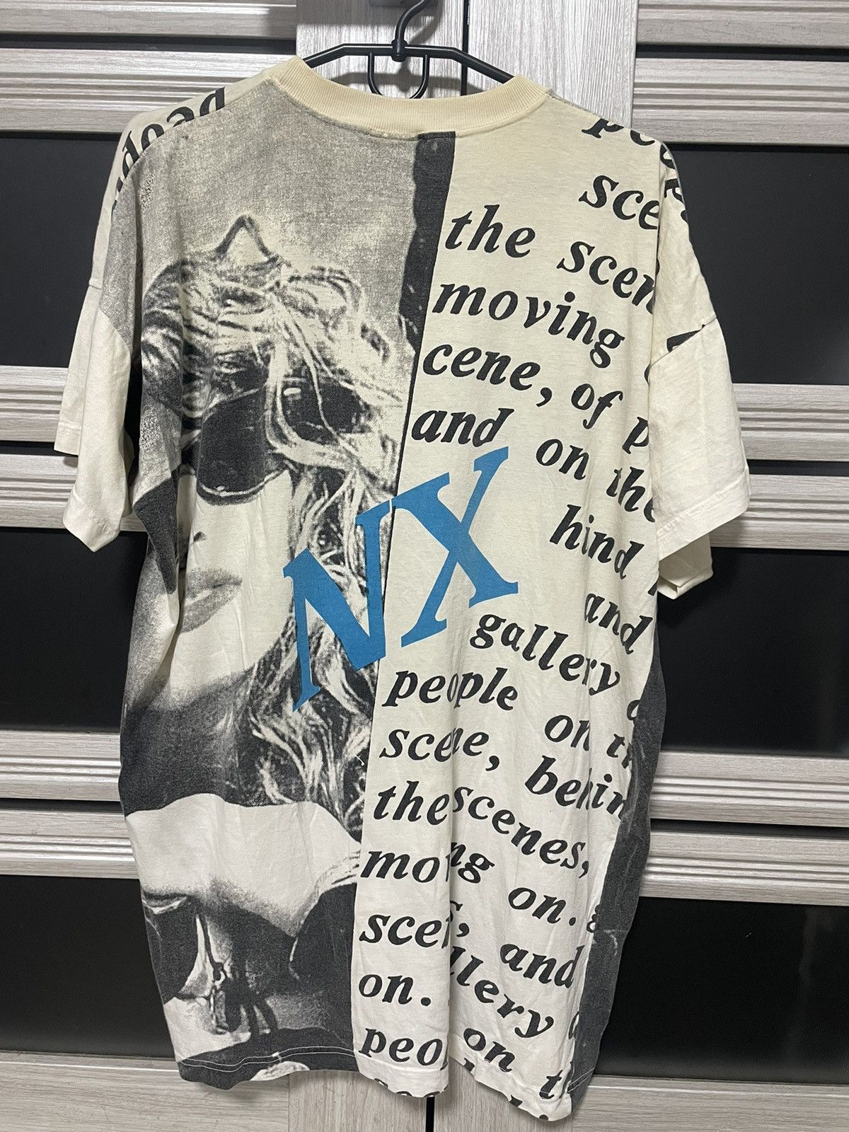 Vintage Vintage NX All Over Print Graphic Tee Art Poster Y2K XL Size US XL / EU 56 / 4 - 3 Thumbnail
