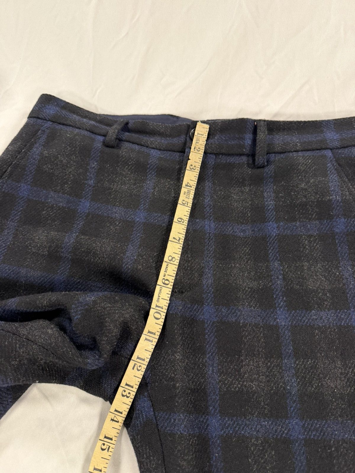 Marni Marni 100% Virgin Wool Plaid Trousers Wide Leg Size 50 / 36 Size US 36 / EU 52 - 12 Thumbnail