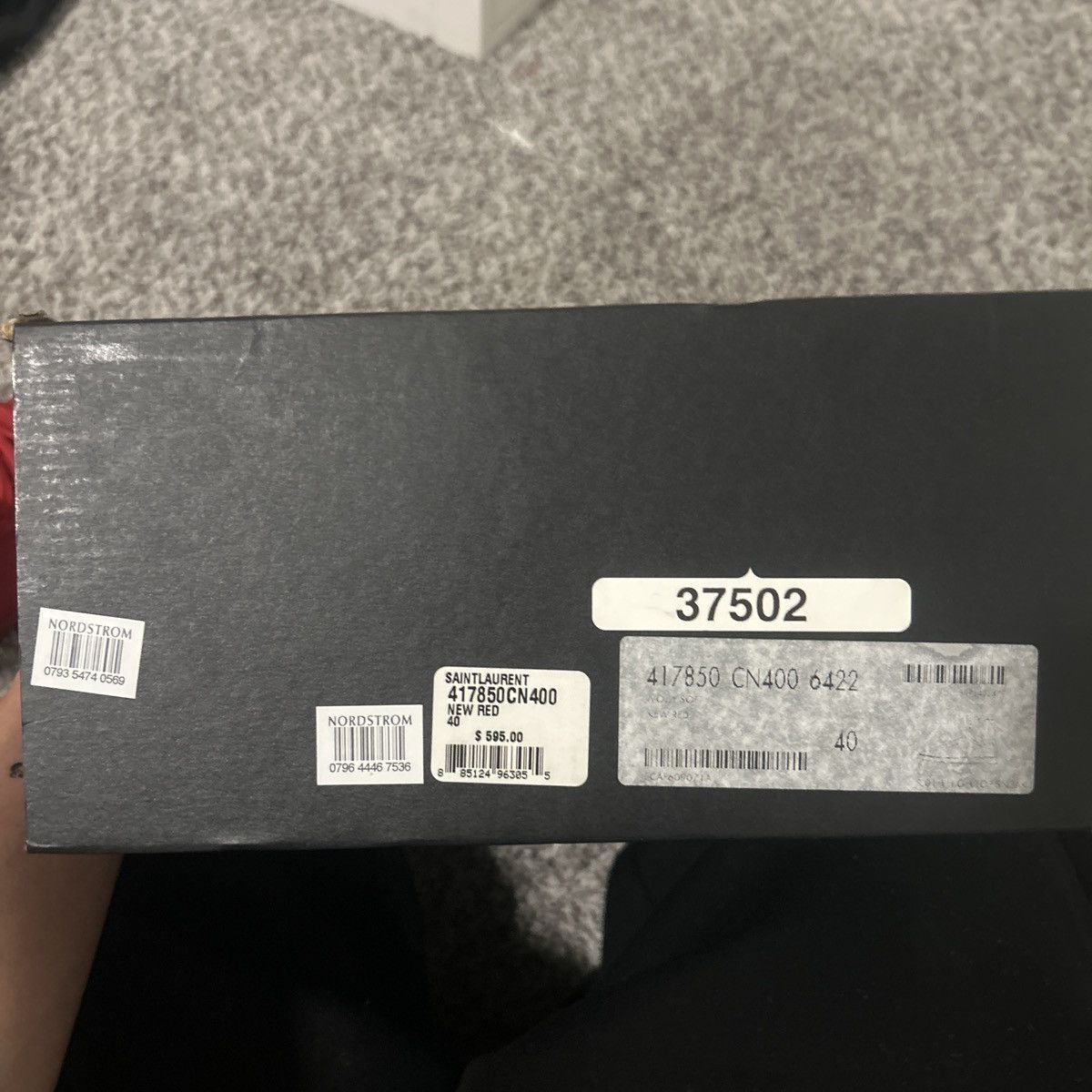 Saint Laurent Paris Red saint laurent high top sneakers Size US 7 / EU 40 - 5 Thumbnail