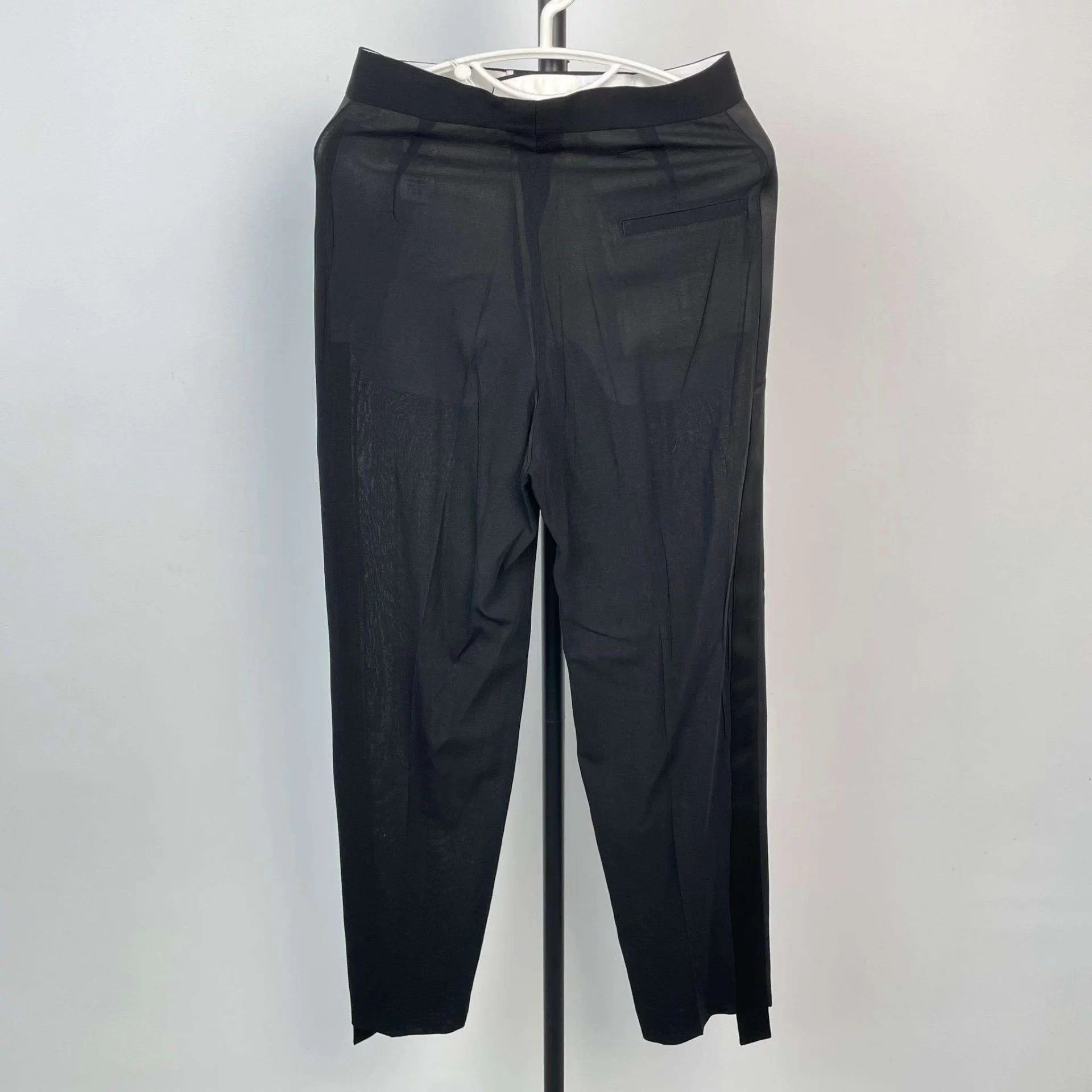 Celine Celine silk pants 36 black VZZLZ09 Size 26" / US 2 / IT 38 - 2 Thumbnail