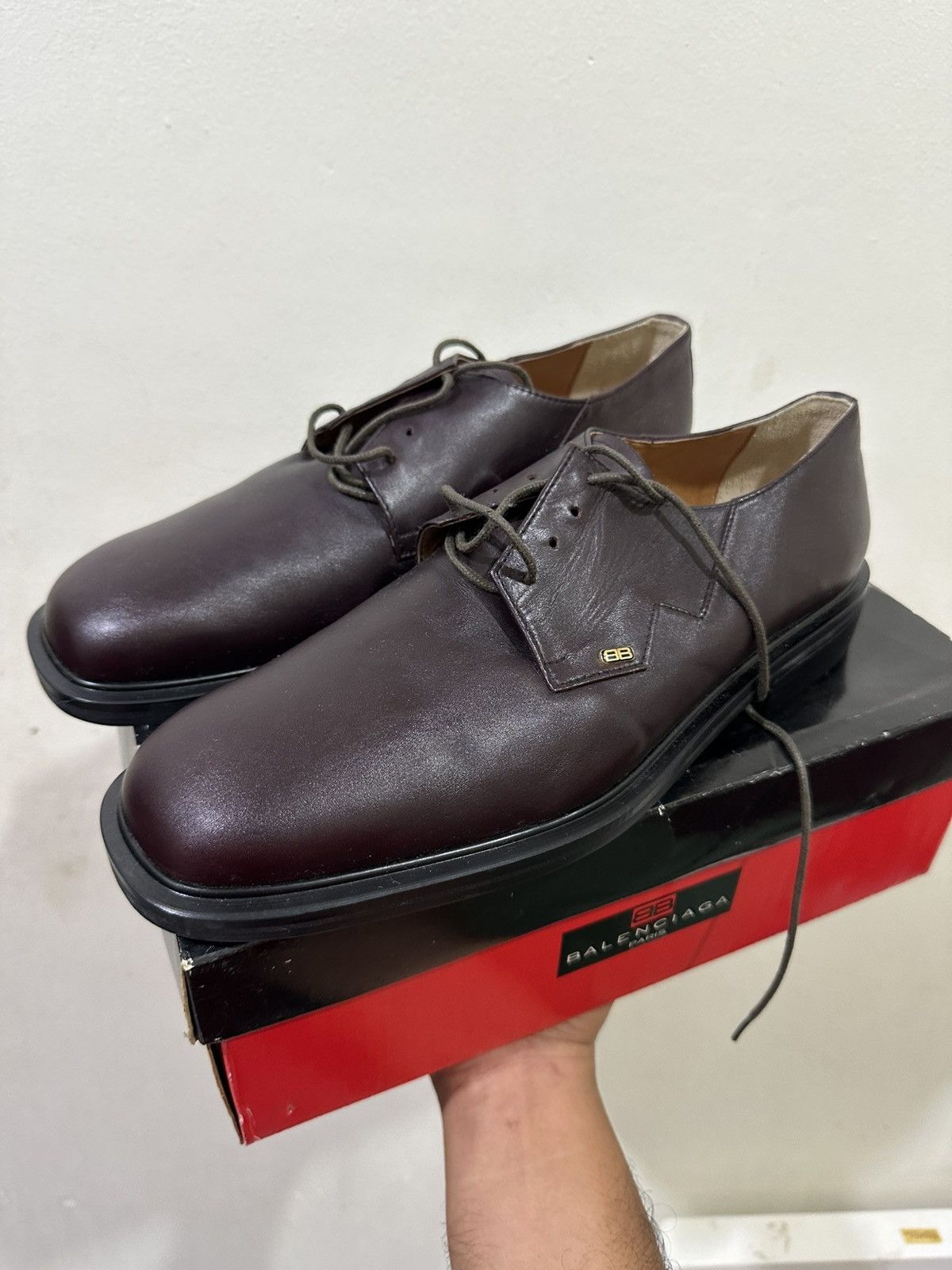 Balenciaga VTG NOS Balenciaga Casual Leather Shoes Size US 9 / EU 42 - 3 Thumbnail