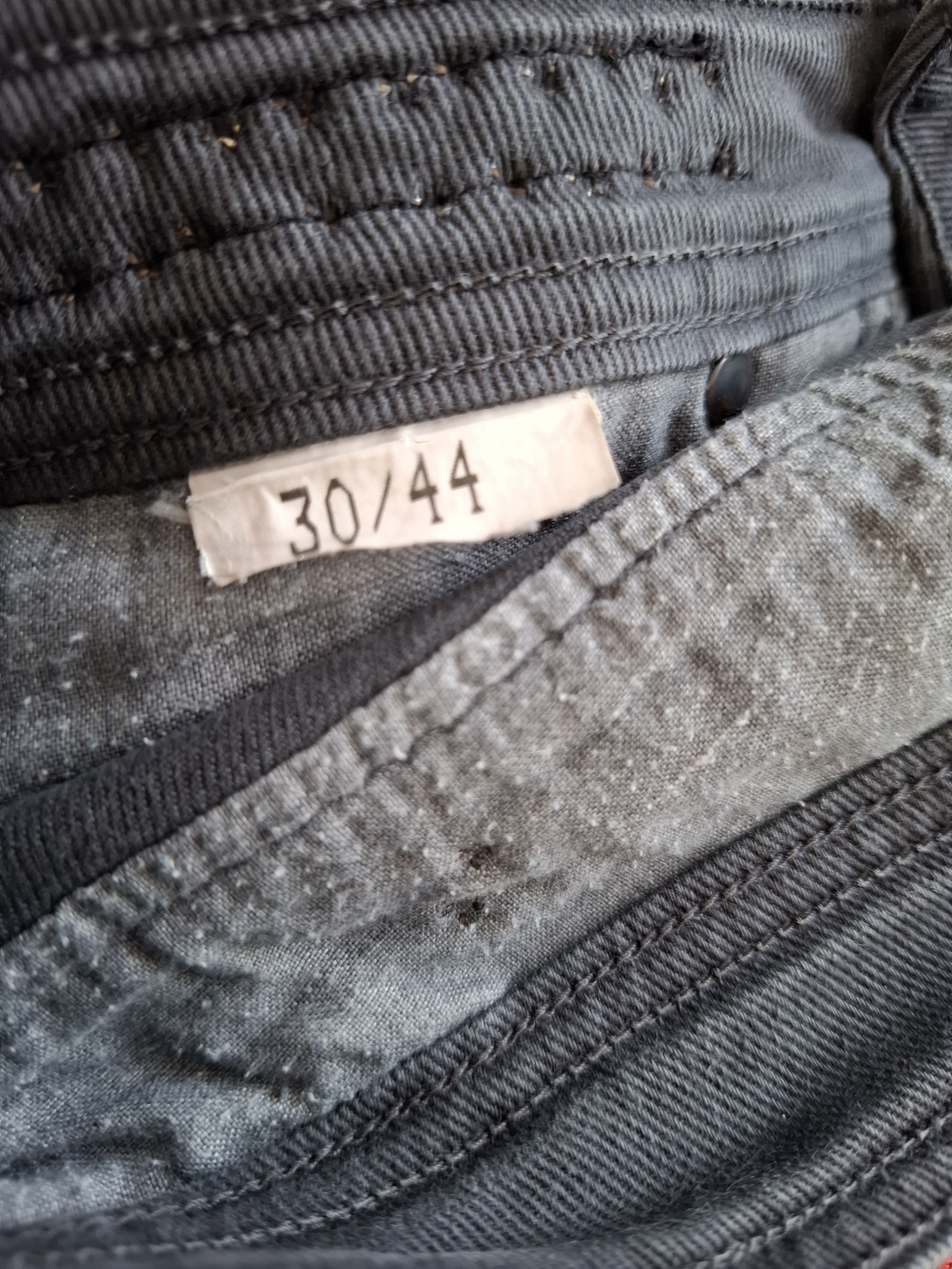 Vintage 🇮🇹Rossodisera Embroidered Graphic Distressed Jeans Size 30" / US 8 / IT 44 - 5 Thumbnail