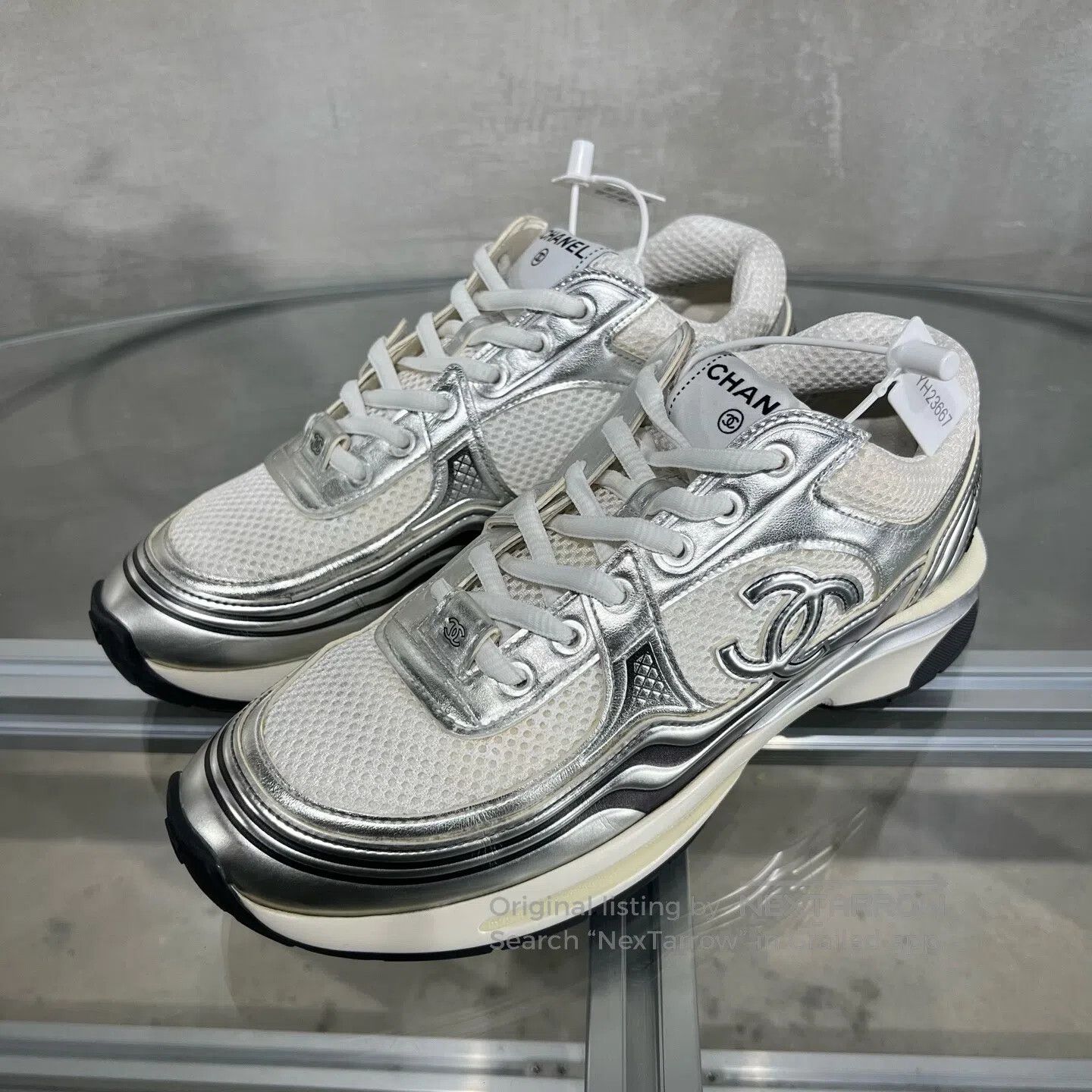 Chanel Chanel Silver Horn King shoes Size US 8 / IT 38 - 1 Thumbnail