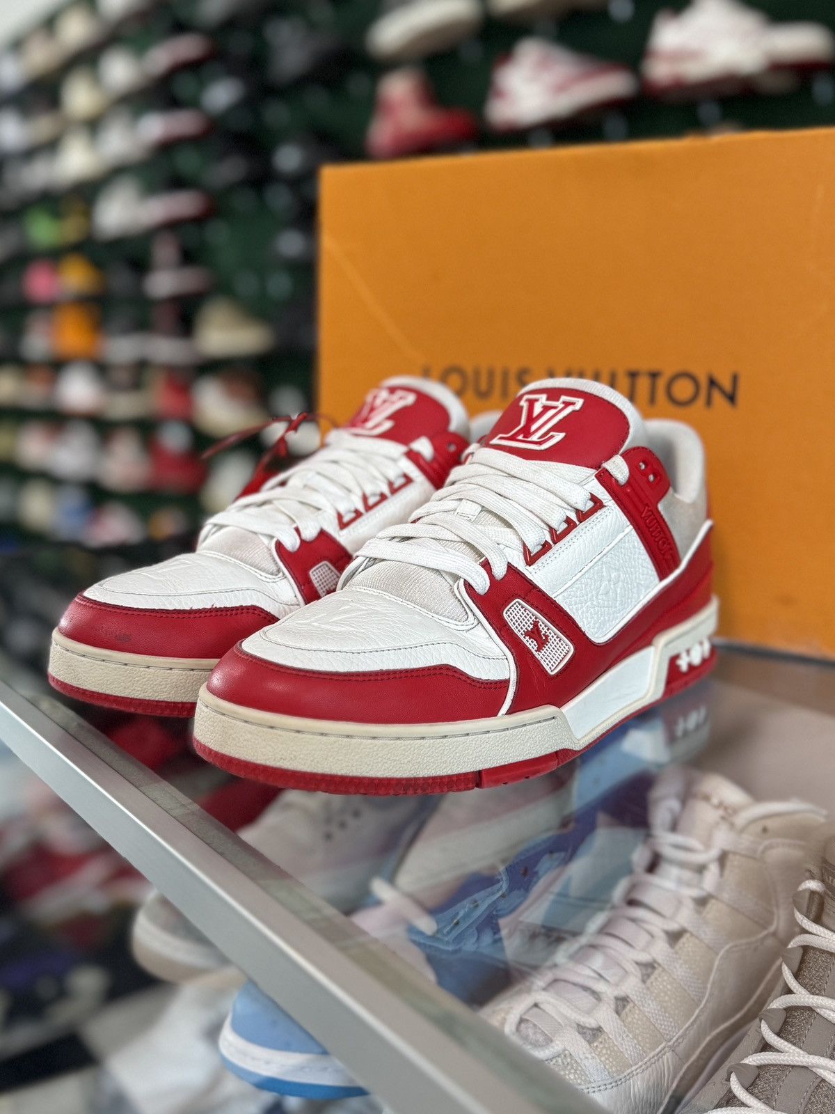 Louis Vuitton Louis Vuitton Trainer White Red ‘Product Red’ Size US 9.5 / EU 42-43 - 7 Thumbnail