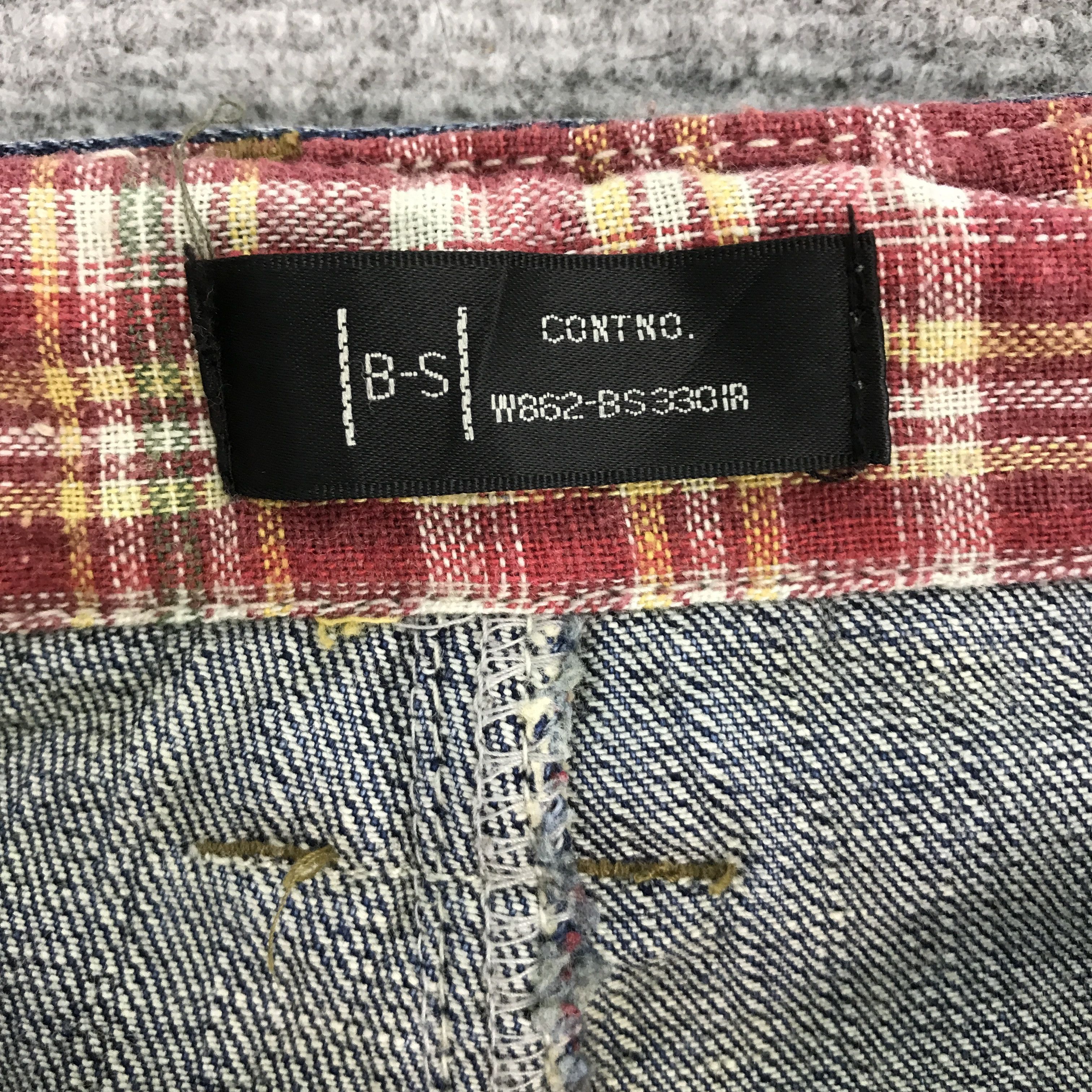 Japanese Brand CONTNO JAPAN DENIM DOUBLE WAIST DESIGN STYLE PANTS Size US 30 / EU 46 - 14 Thumbnail