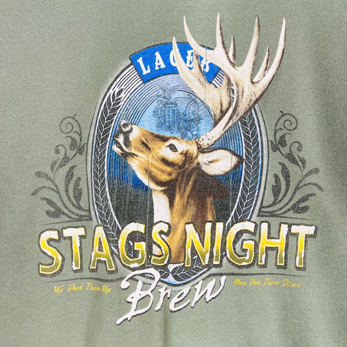 Puritan Vtg Stags Night Brew Graphic Crewneck Sweatshirt size XXL Size US XXL / EU 58 / 5 - 4 Thumbnail