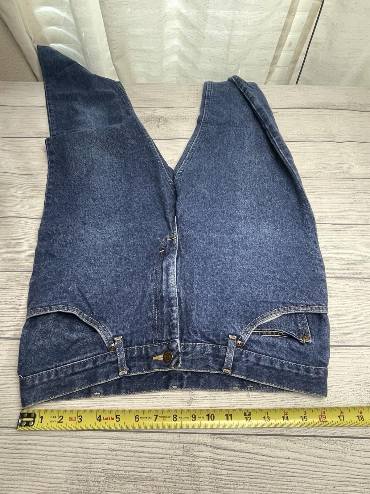Lee Vintage Lee Jeans Mens 36x30 Dark Wash 80s Size US 36 / EU 52 - 4 Thumbnail