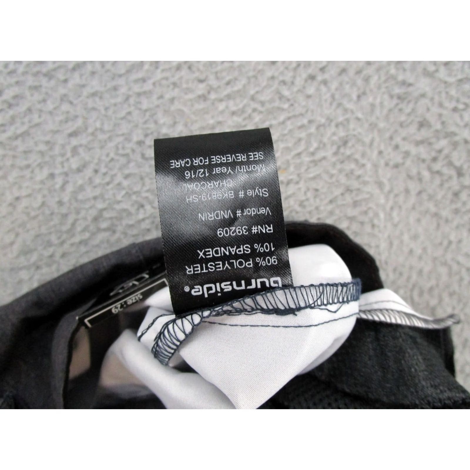 Burnside Burnside Shorts Men's Performance Dual Action Stretch Board Shorts Size 29 NEW Black Solid Logo Pockets 90s? Size US 29 - 5 Thumbnail