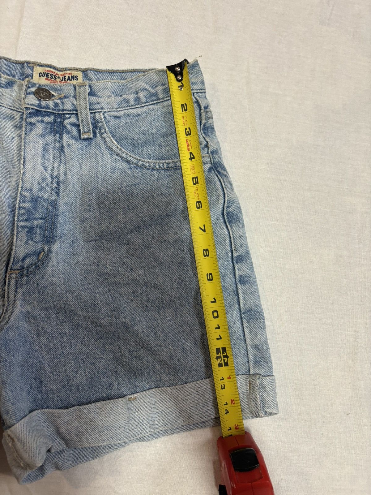 Guess × Vintage 90s denim high rise Shorts Size 27" / US 4 / IT 40 - 6 Thumbnail