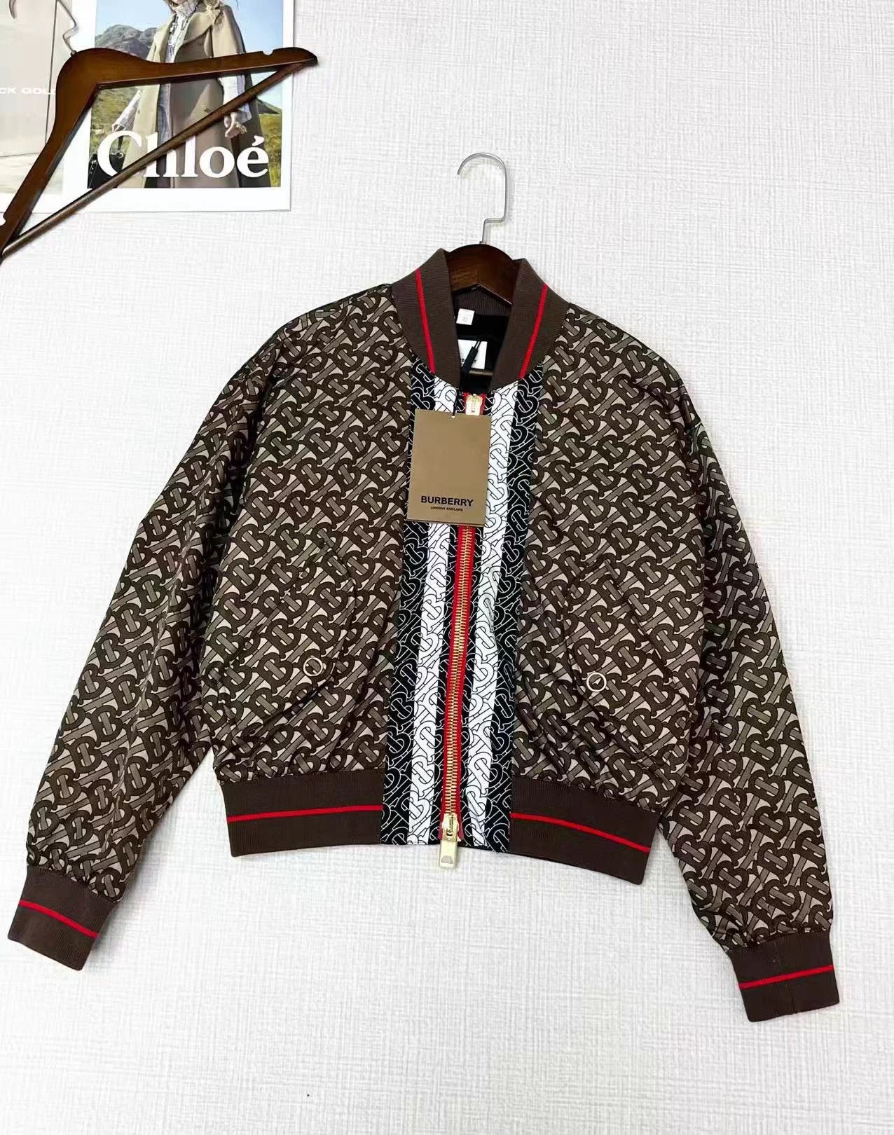 Burberry BURBERRY TB Monogram new baseball jacket 165/76A Size XS / US 0-2 / IT 36-38 - 1 Thumbnail