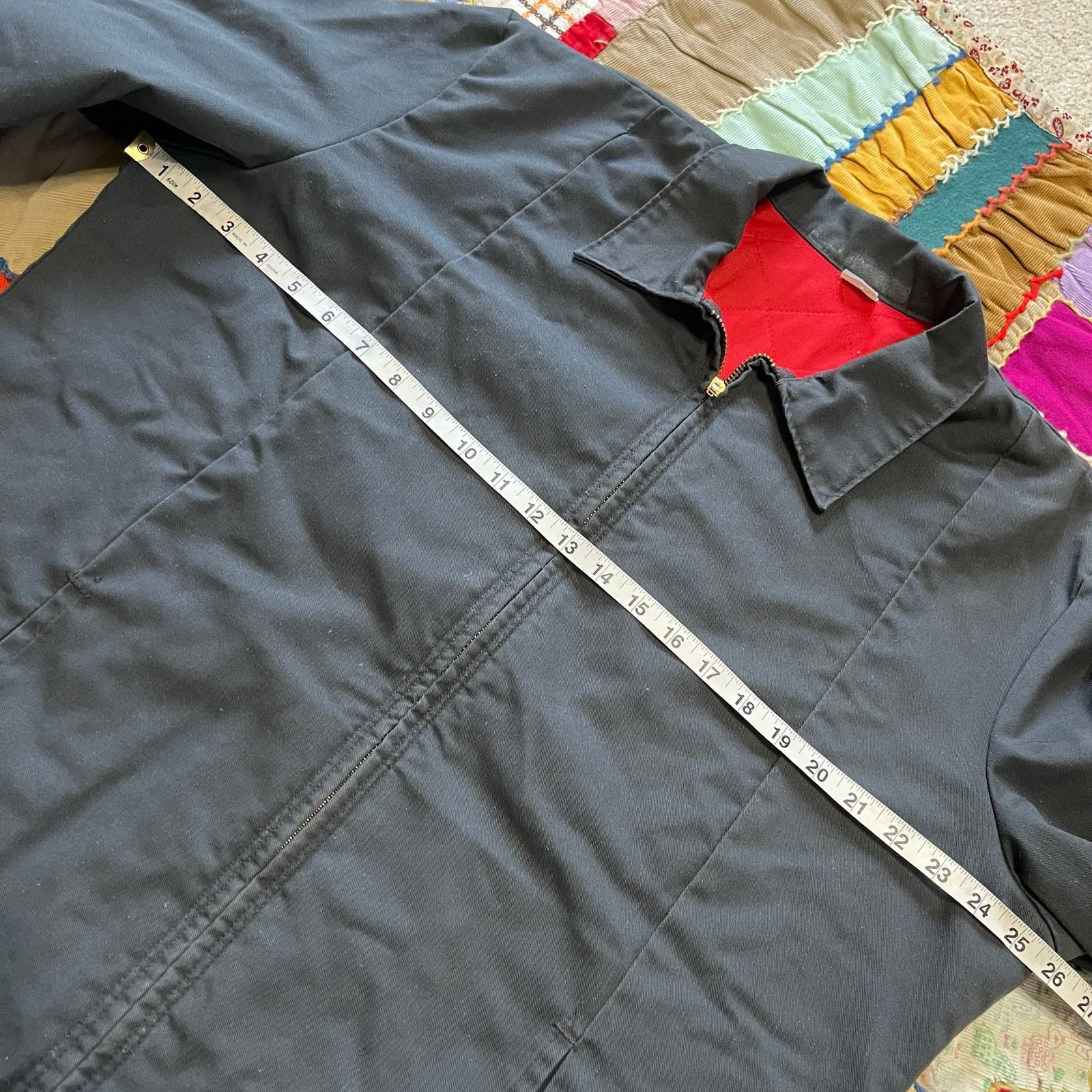Other Vintage Red Blanket Lined Grey Workwear Jacket Large Size US L / EU 52-54 / 3 - 6 Thumbnail