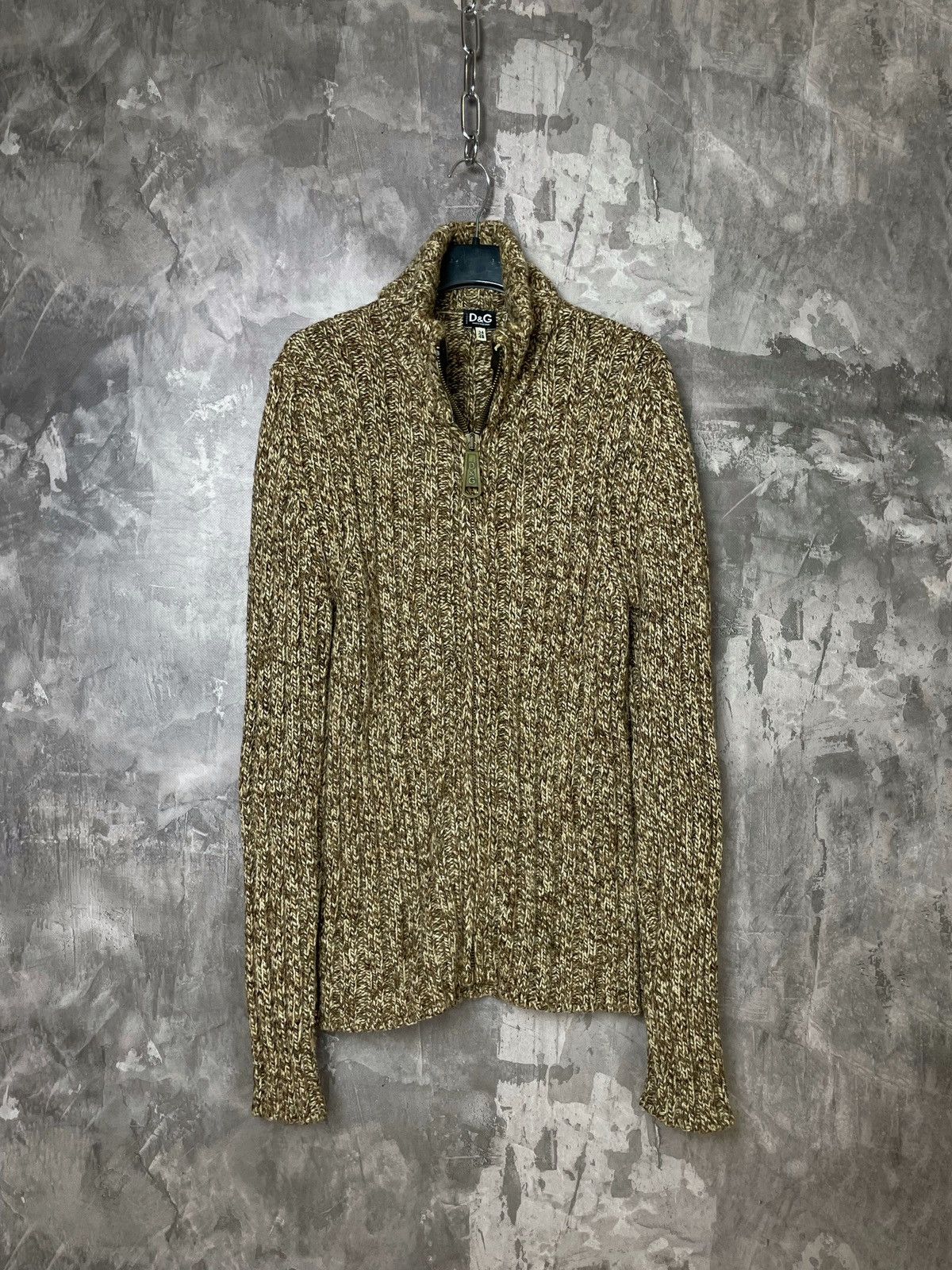 CRAZY VINTAGE DOLCE GABBANA STRIPED 3D KNIT SWEATER Y2K