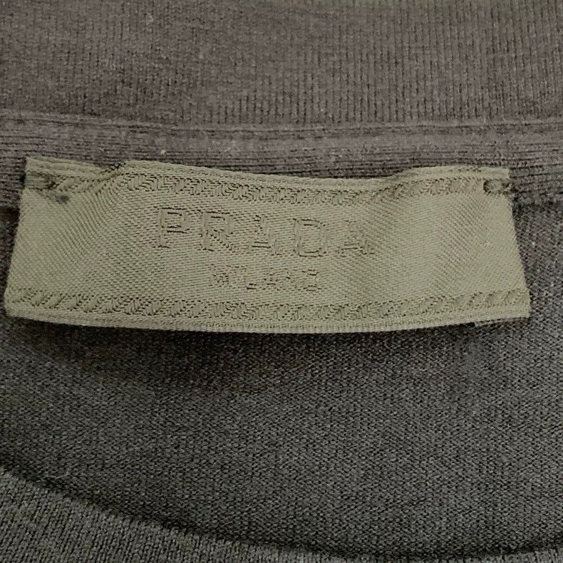 Prada Prada Logo letter dark blue round-neck cotton short-sleeved Size US S / EU 44-46 / 1 - 6 Thumbnail