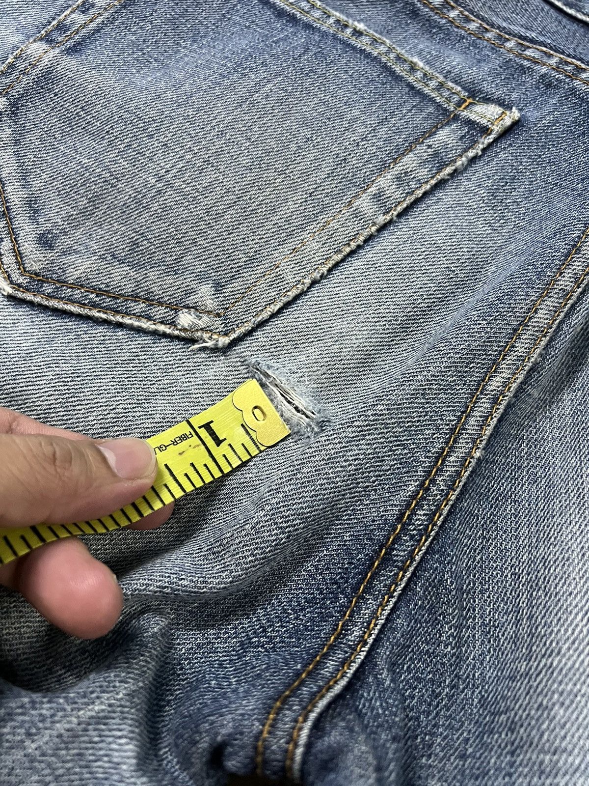 Japanese Brand × Uniqlo × Vintage Vintage Uniqlo S001 Distressed Jeans Size US 30 / EU 46 - 7 Thumbnail