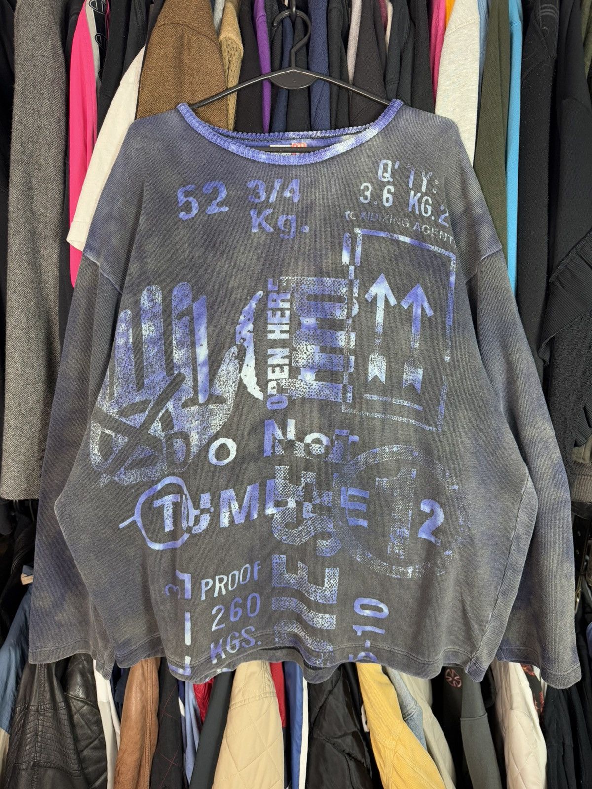 Diesel × Vintage DIESEL KNITTING CO. VINTAGE SWEATER ARCHIVE WASHED SWEATER Size US XL / EU 56 / 4 - 2 Thumbnail