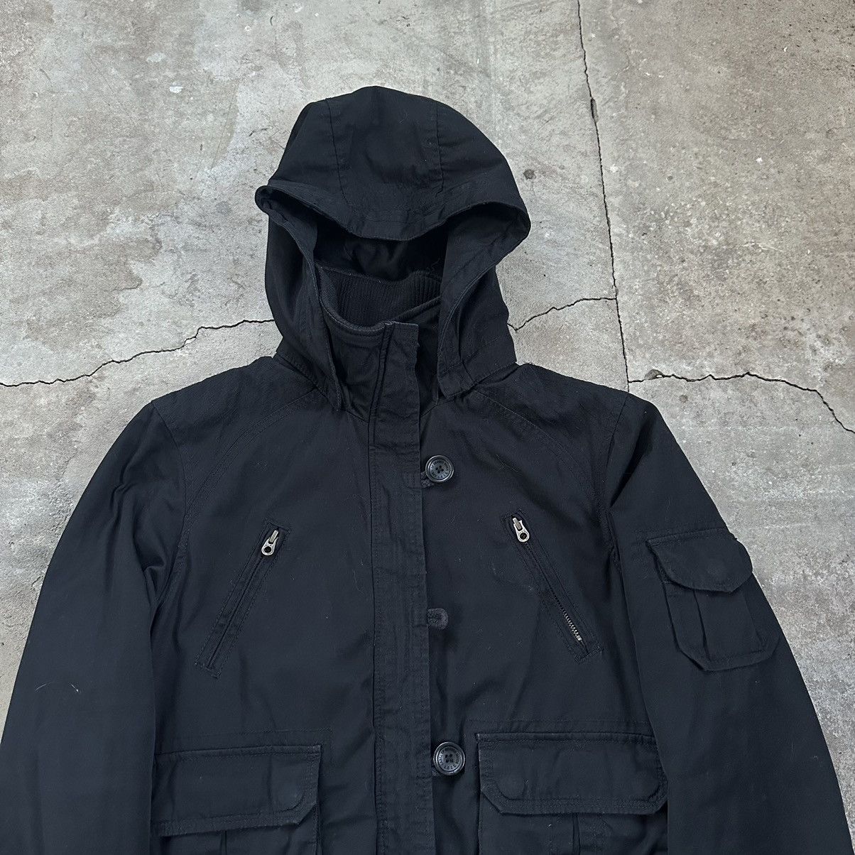 Japanese Brand Y2K H&M Crop Bomber High Zip Neck Jacket Japanese Style 00s Size XS / US 0-2 / IT 36-38 - 3 Thumbnail