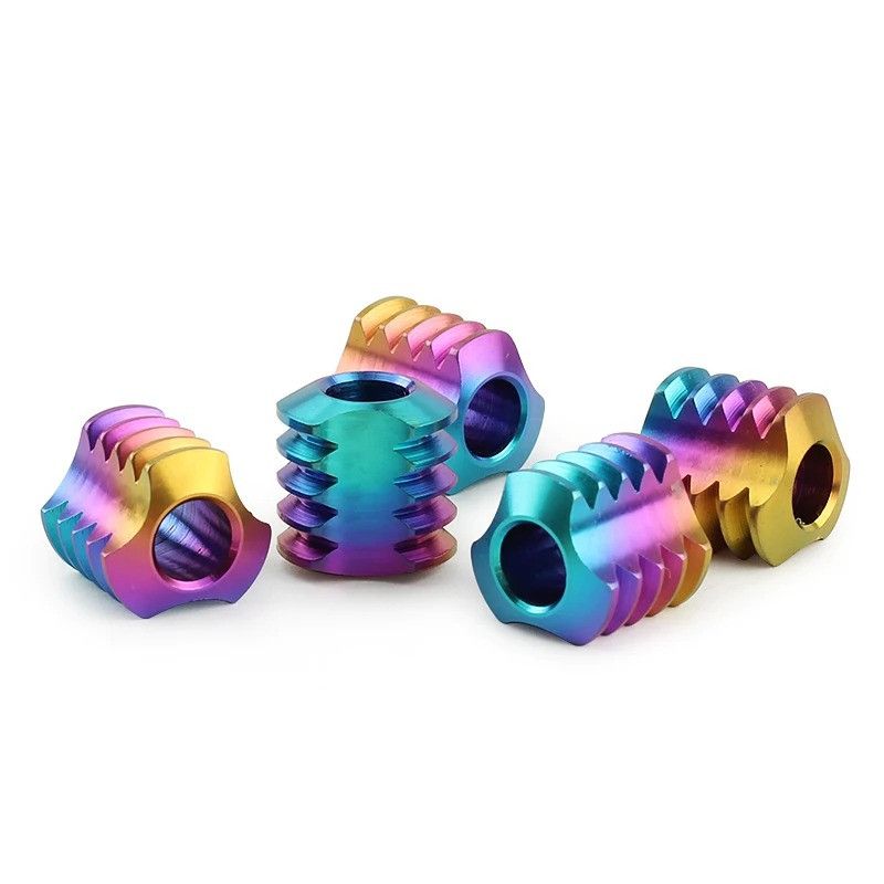 Handmade Colorful Titanium Knife Beads Paracord Bead Zipper Umbrella Size ONE SIZE - 2 Thumbnail