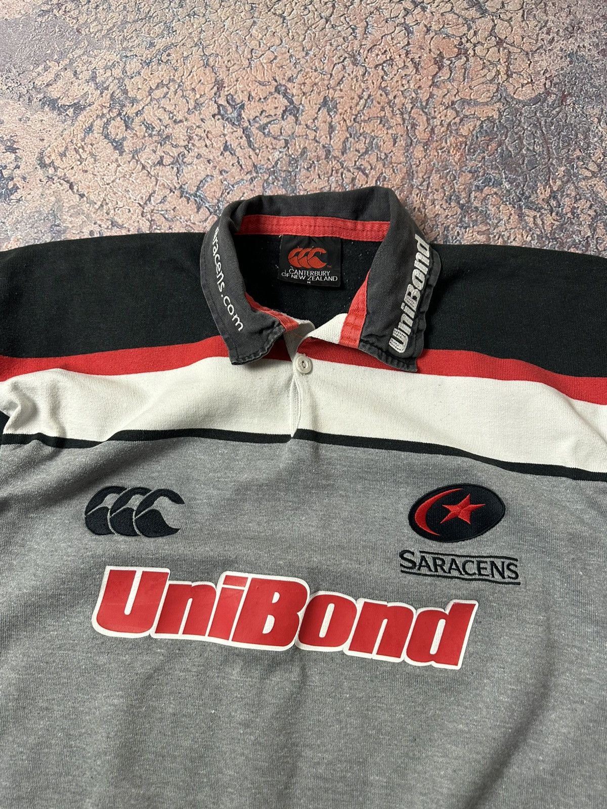 Canterbury of New Zealand Vintage Canterbury Saracens Rugby Jersey Tee Shirt Size US M / EU 48-50 / 2 - 2 Thumbnail