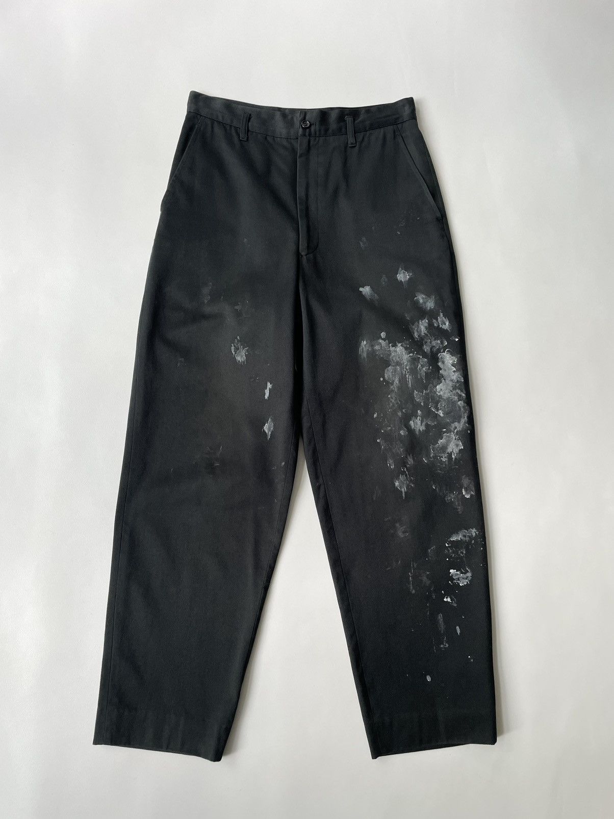Comme des Garcons 1989 Black Cotton ‘Paint Splat’ Pants Size US 30 / EU 46 - 17 Thumbnail