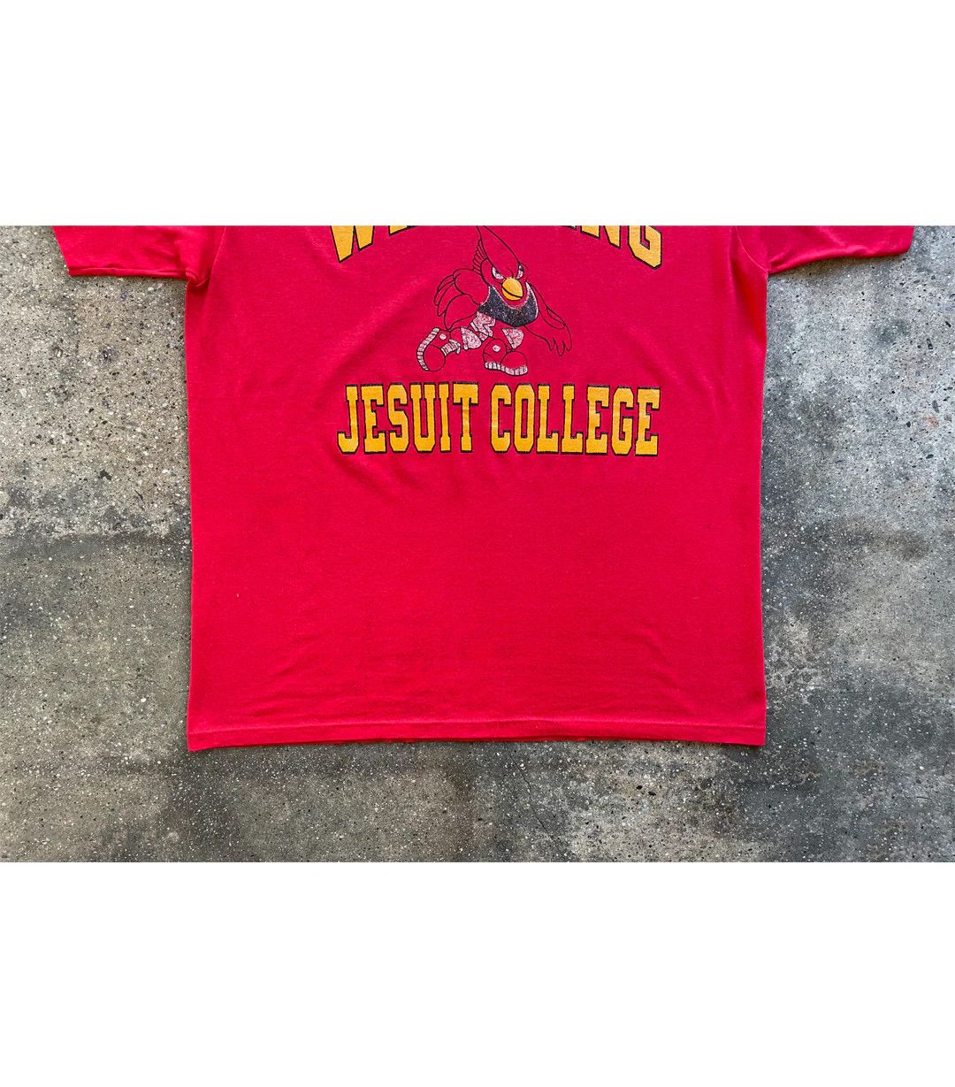Vintage 90's Vintage Wheeling Jesuit College T-Shirt Size US XL / EU 56 / 4 - 5 Thumbnail