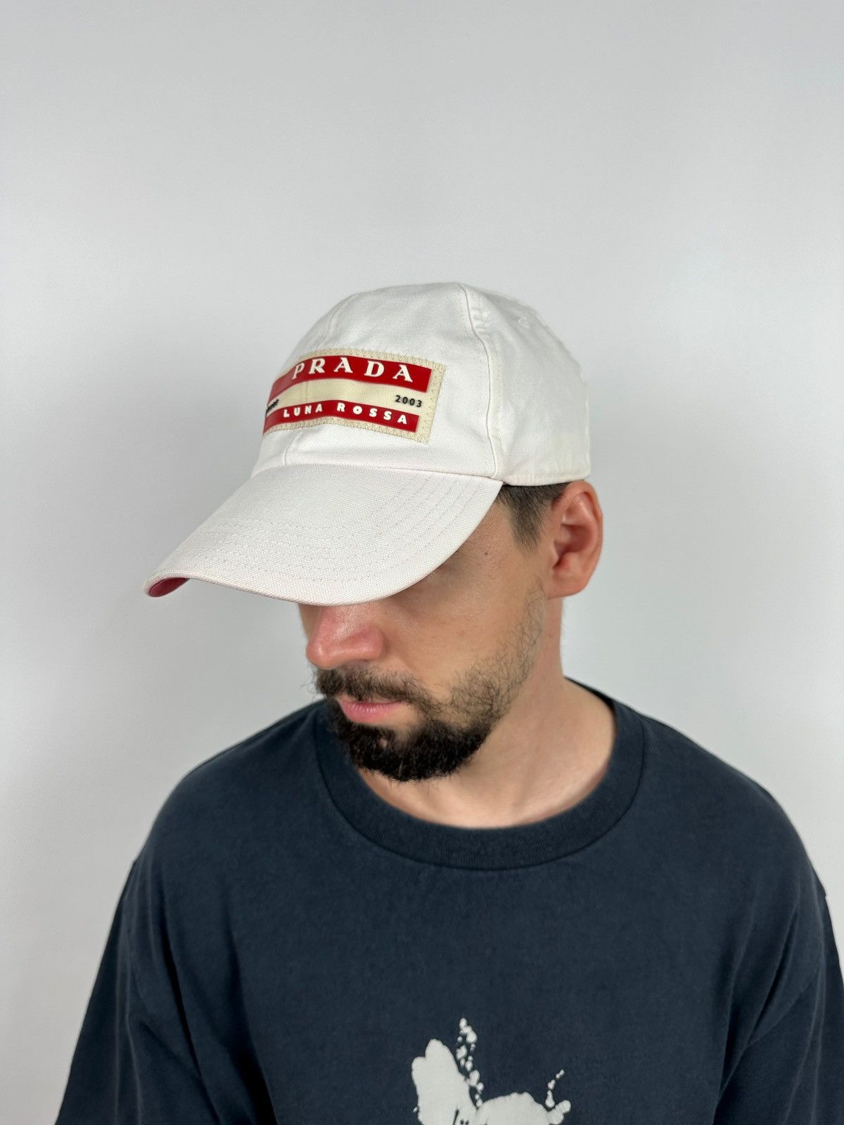 Prada 2003 Vintage Prada Luna Rossa Challenge White Cap Size ONE SIZE - 3 Thumbnail