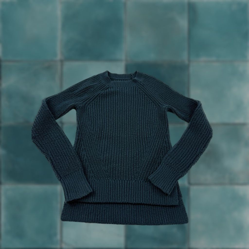 Abercrombie & Fitch Abercrombie & Fitch Sweater Womens XS Blue Chunky Knit Raglan Crewneck Pullover Size XS / US 0-2 / IT 36-38 - 1 Thumbnail