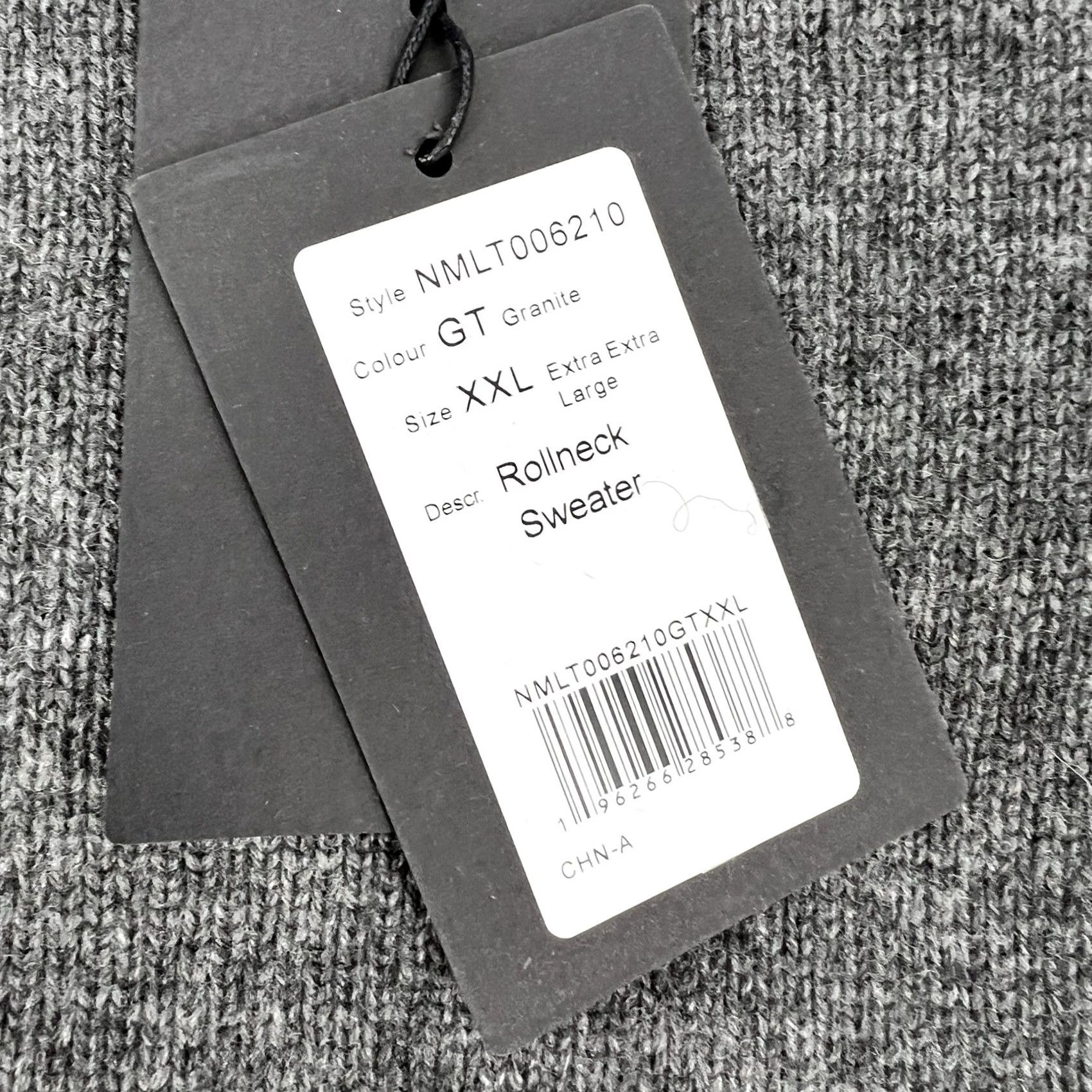 NAADAM Nadaam Men's Lightweight Cashmere & Wool Roll Neck Sweater 2XL Gray Shirt Pullover Long Sleeve Crew Neck Casual Formal Business White? Size US XXL / EU 58 / 5 - 4 Thumbnail