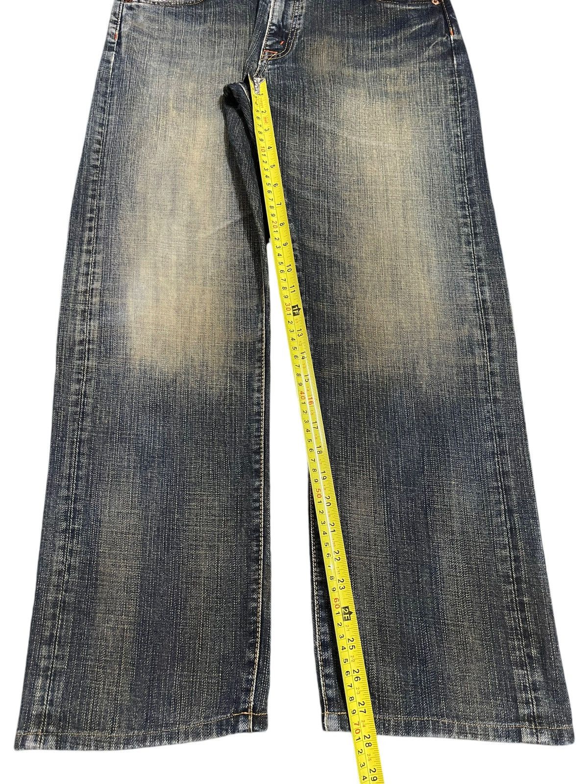 Full Count & Co. Vintage Japanese Brand Blue Faded Wash Style Baggy Jeans Size US 31 - 13 Thumbnail