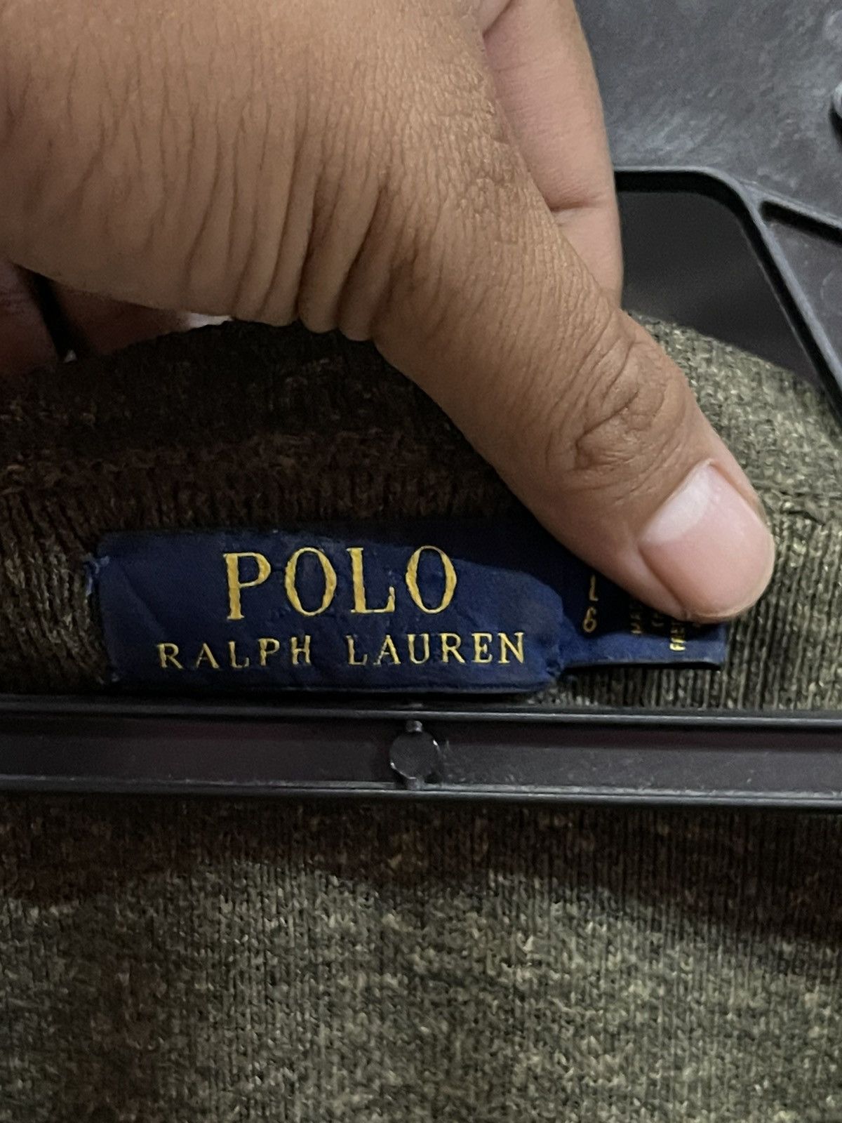 Polo Ralph Lauren Polo Ralph Lauren Dark Green Crewneck Sweater🔥🔥🔥 Size US L / EU 52-54 / 3 - 2 Thumbnail